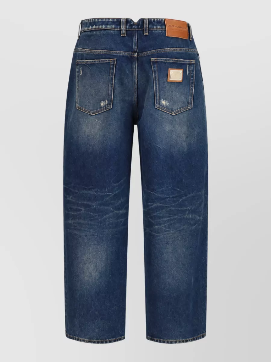Dolce&Gabbana Denim Oversized Wide Leg Pants