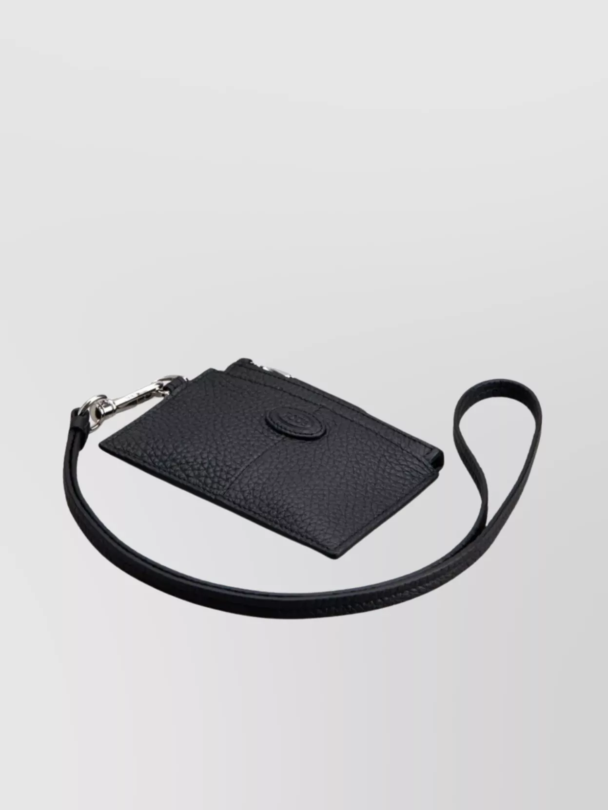 Tod's Strap Wallet With Metal Hardware And Textured Finish