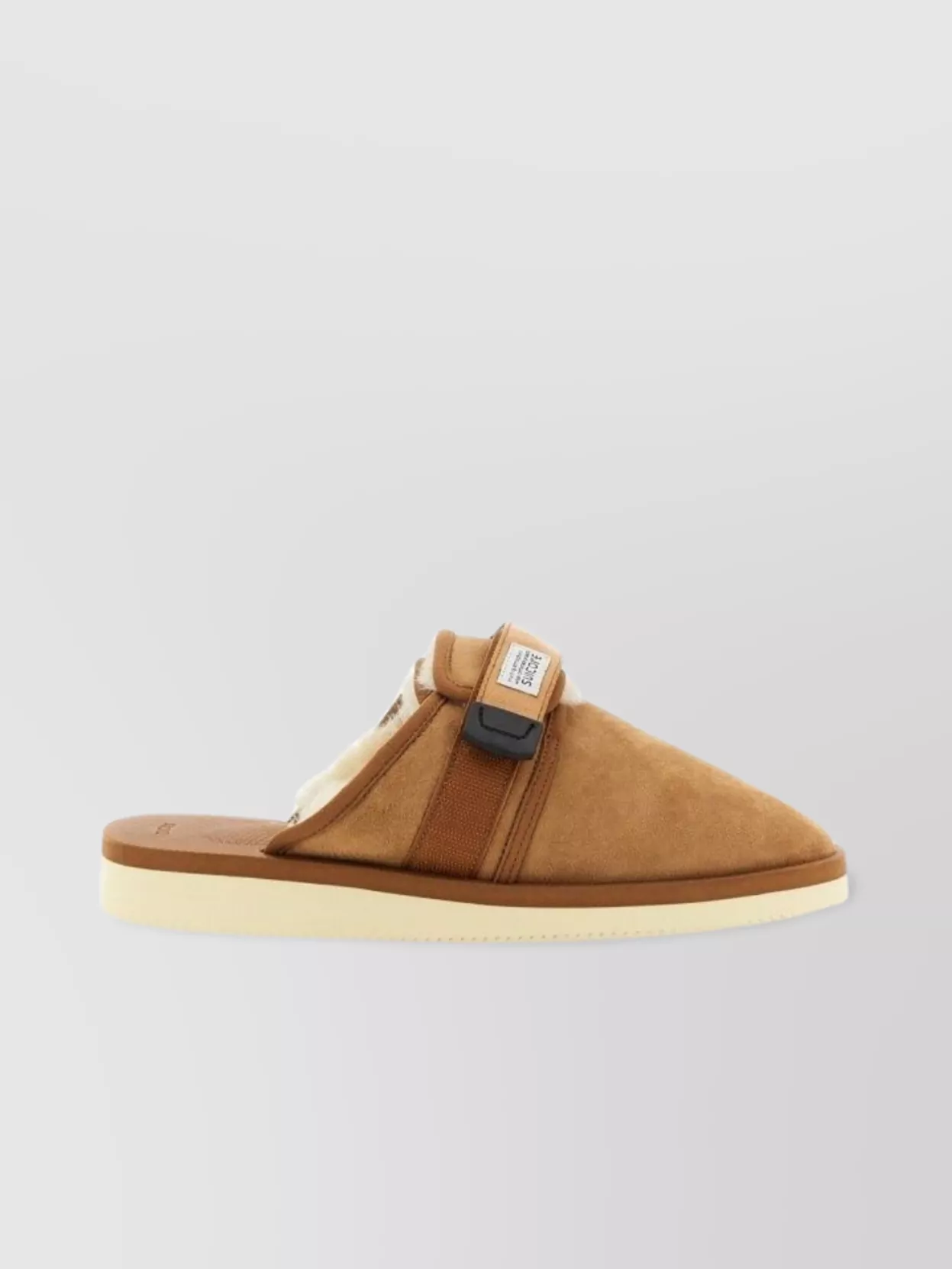 Suicoke Buckle Detail Suede Slippers