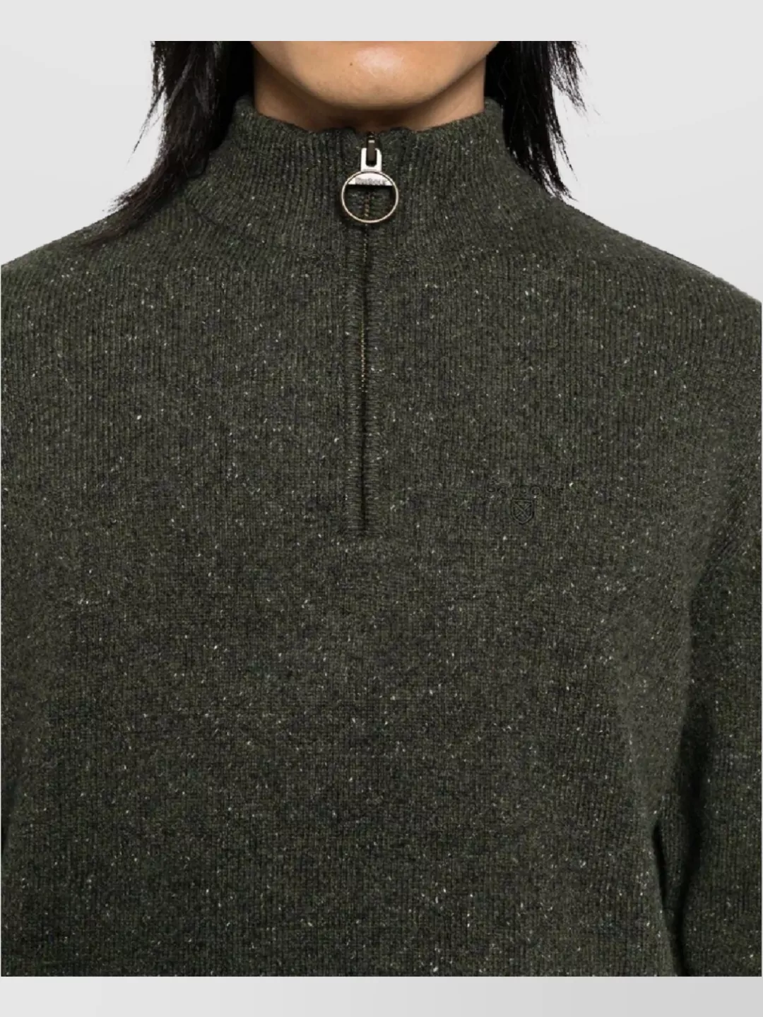 Barbour Tisbury High Neck Long Sleeve Sweater