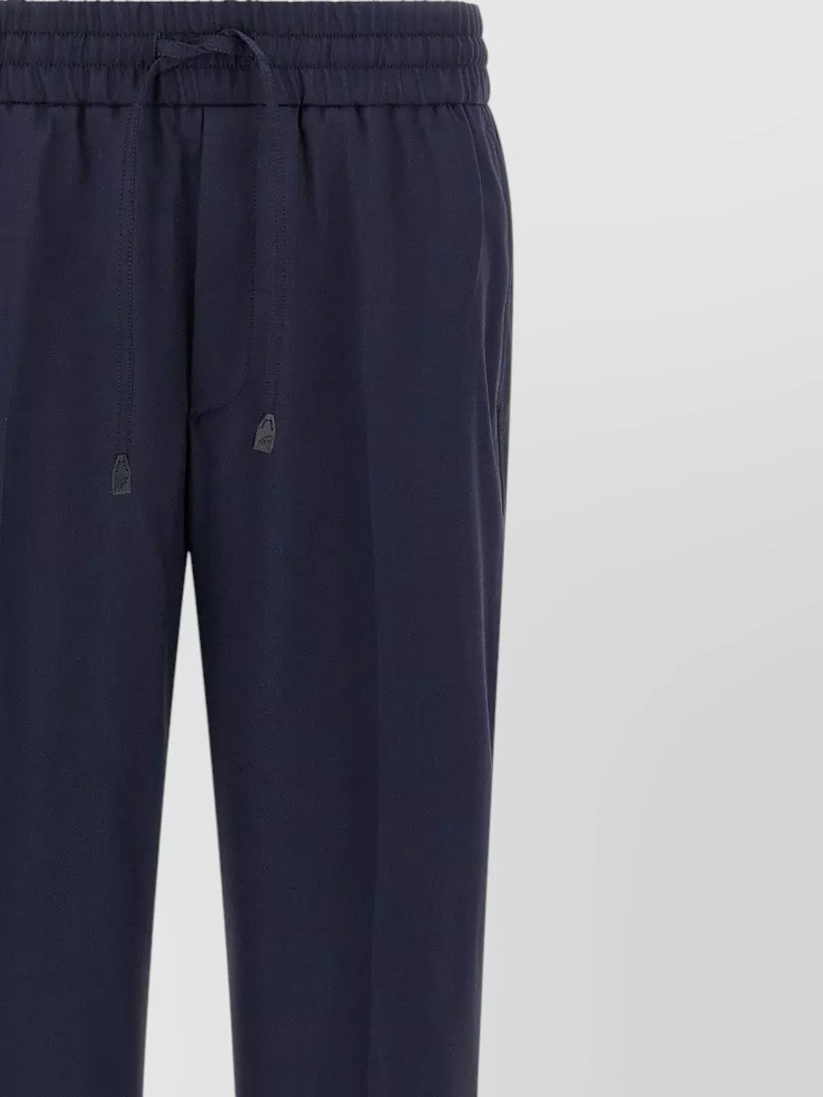 Brioni Wool Straight Leg Trousers