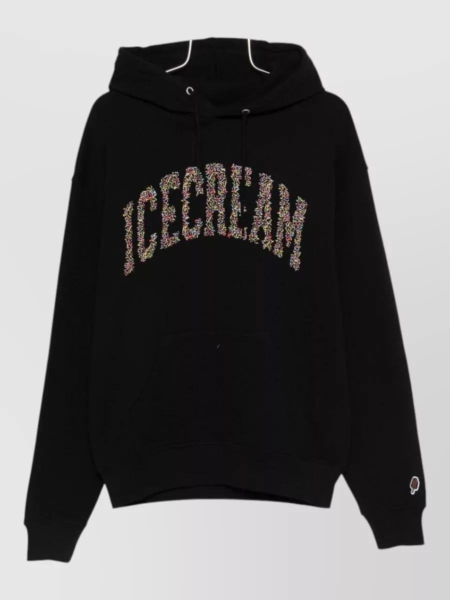 Icecream logo cotton hoodie