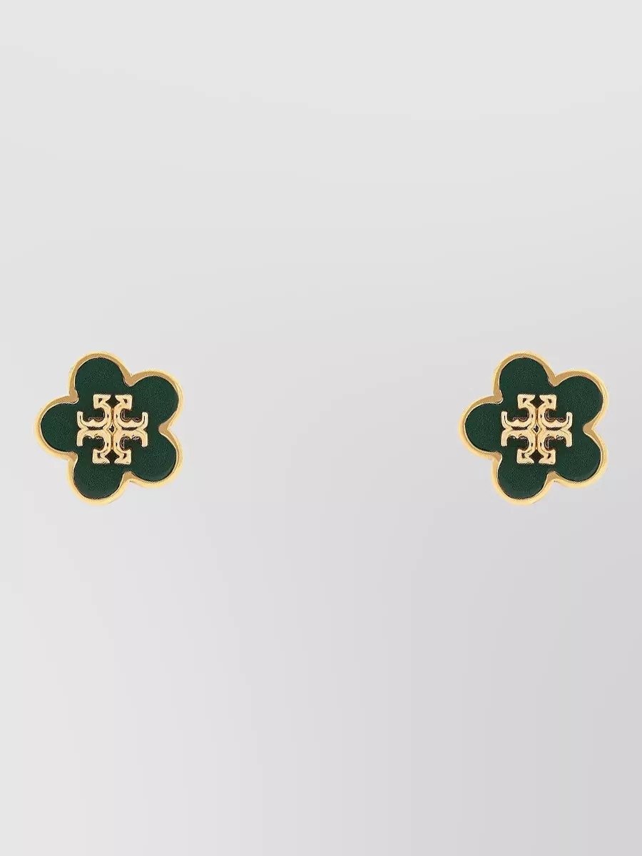 Tory Burch Enamel Flower Stud Earrings