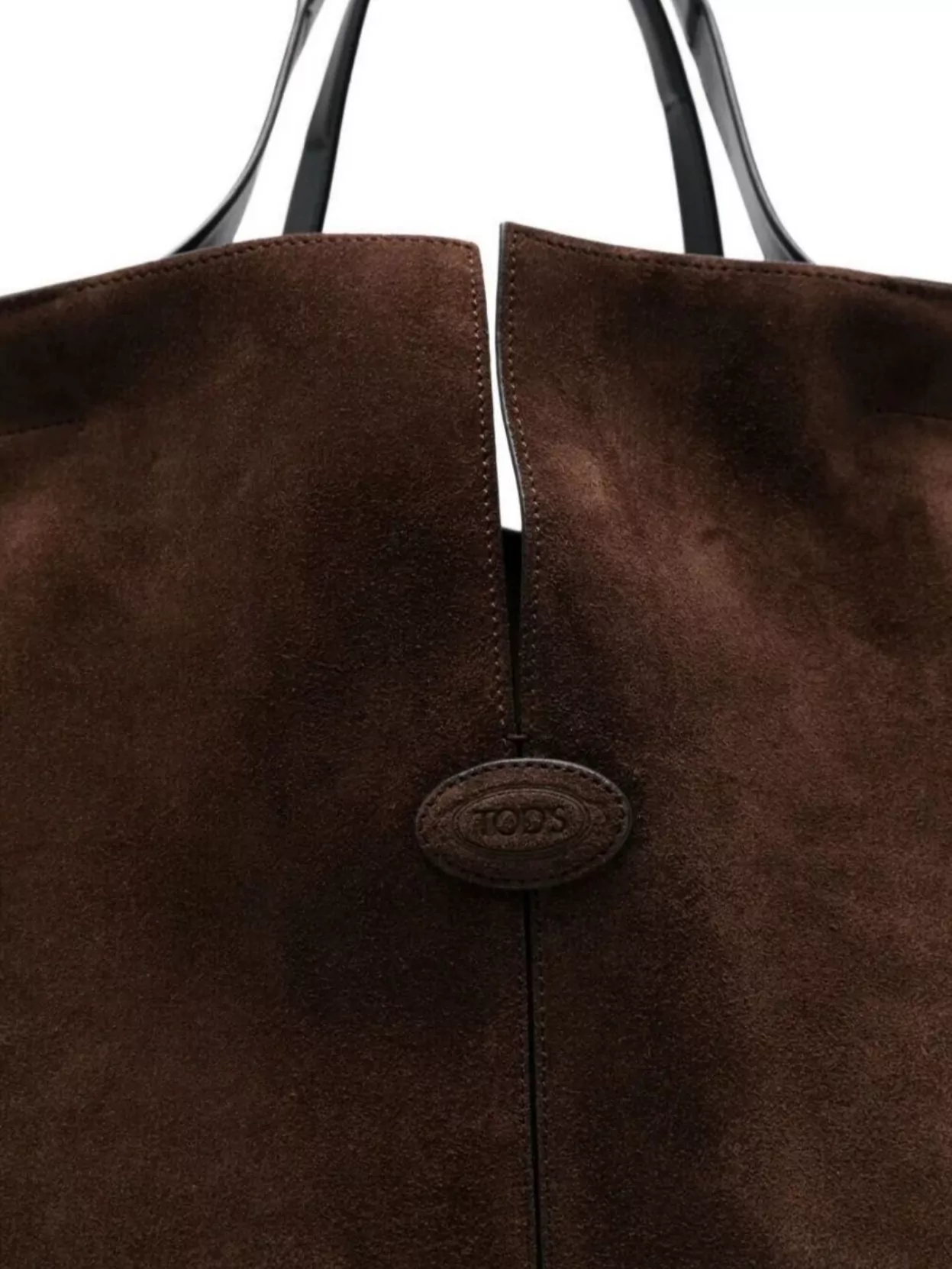 Tod's Medium Suede Tote Bag With Dual Handles