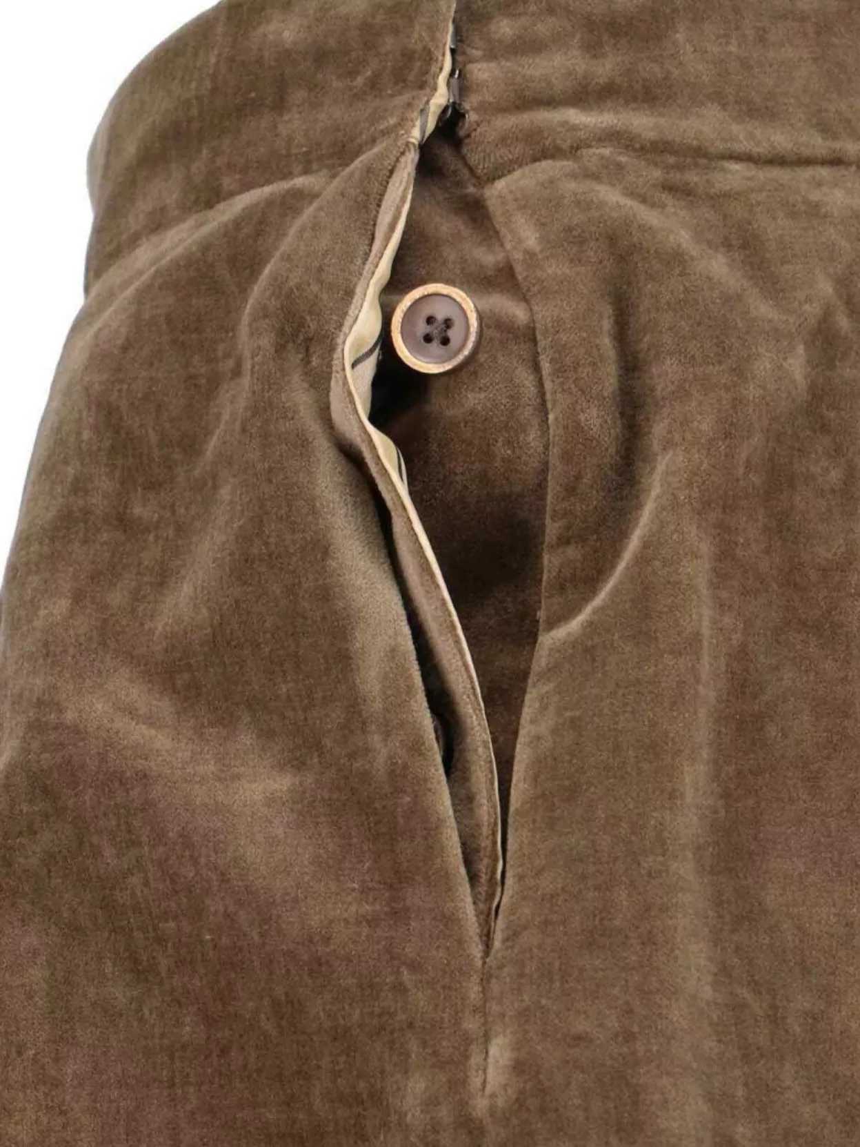 Uma Wang High Waist Pleated Midi Skirt With Side Pockets In Brown