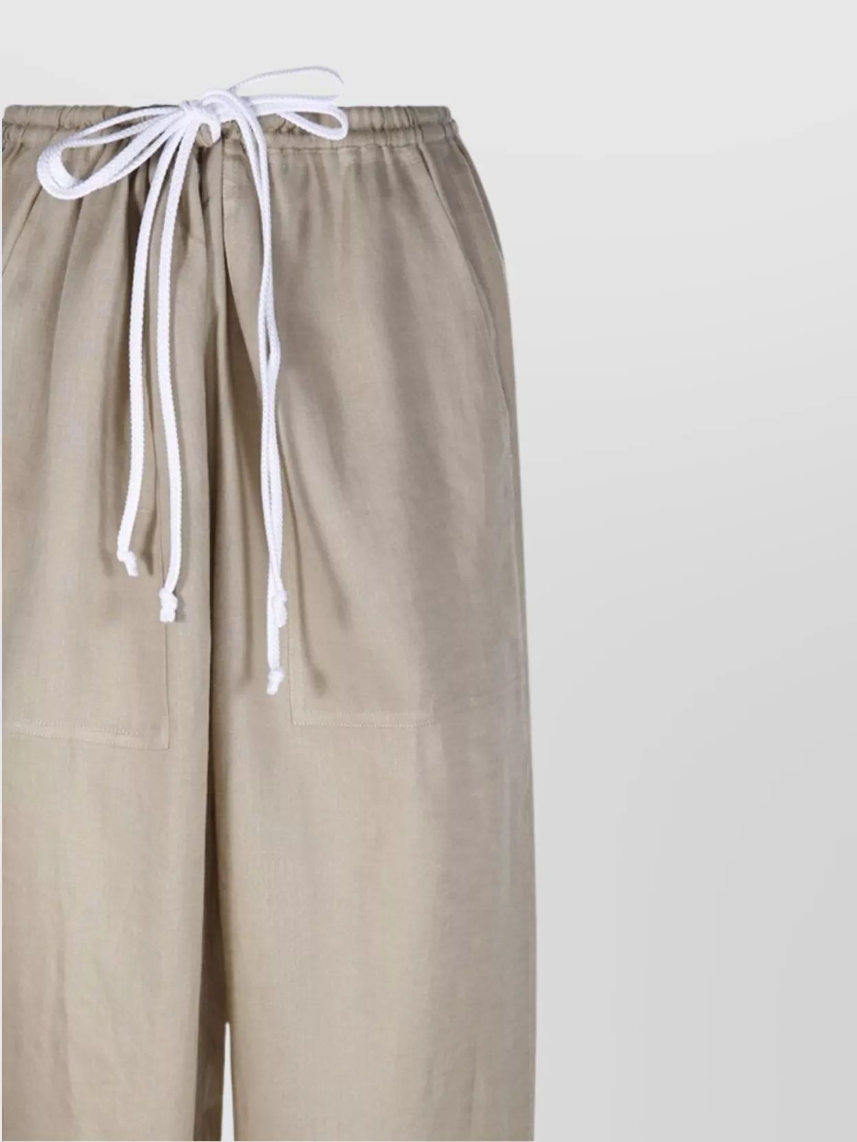 Tory Burch Elastic Waistband Straight Leg Pant