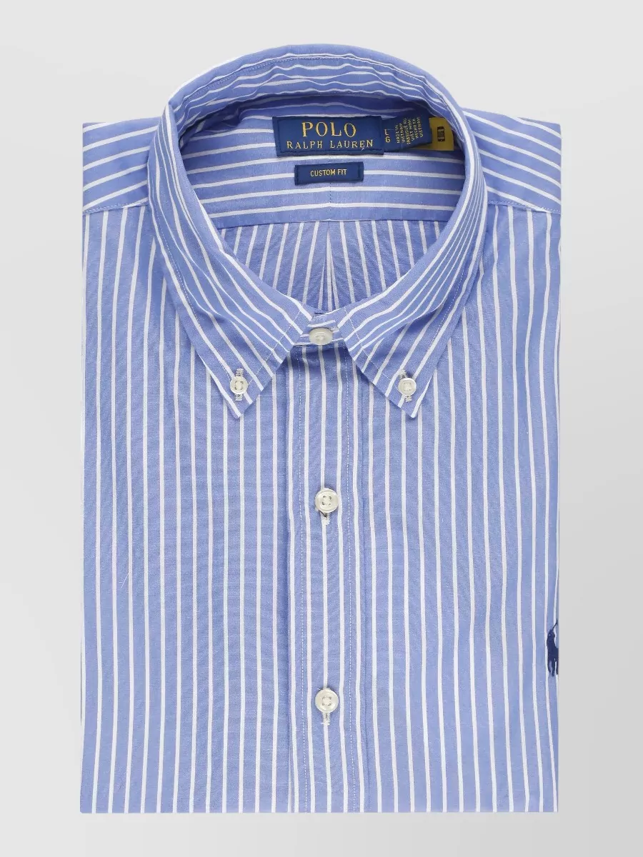 Ralph Lauren Striped Cotton Long-Sleeve Shirt