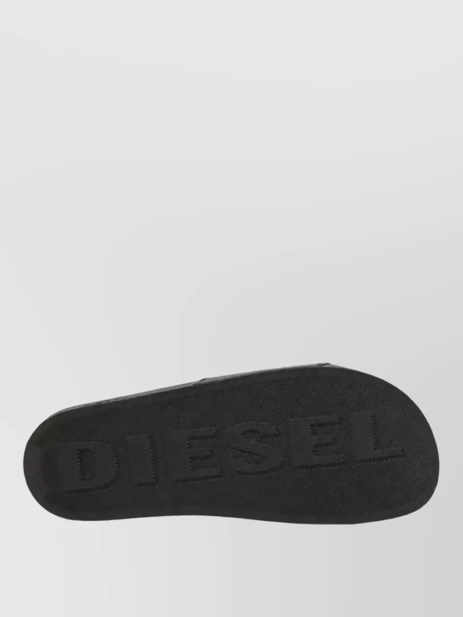 Diesel Logo-Appliqué Slide Sandals