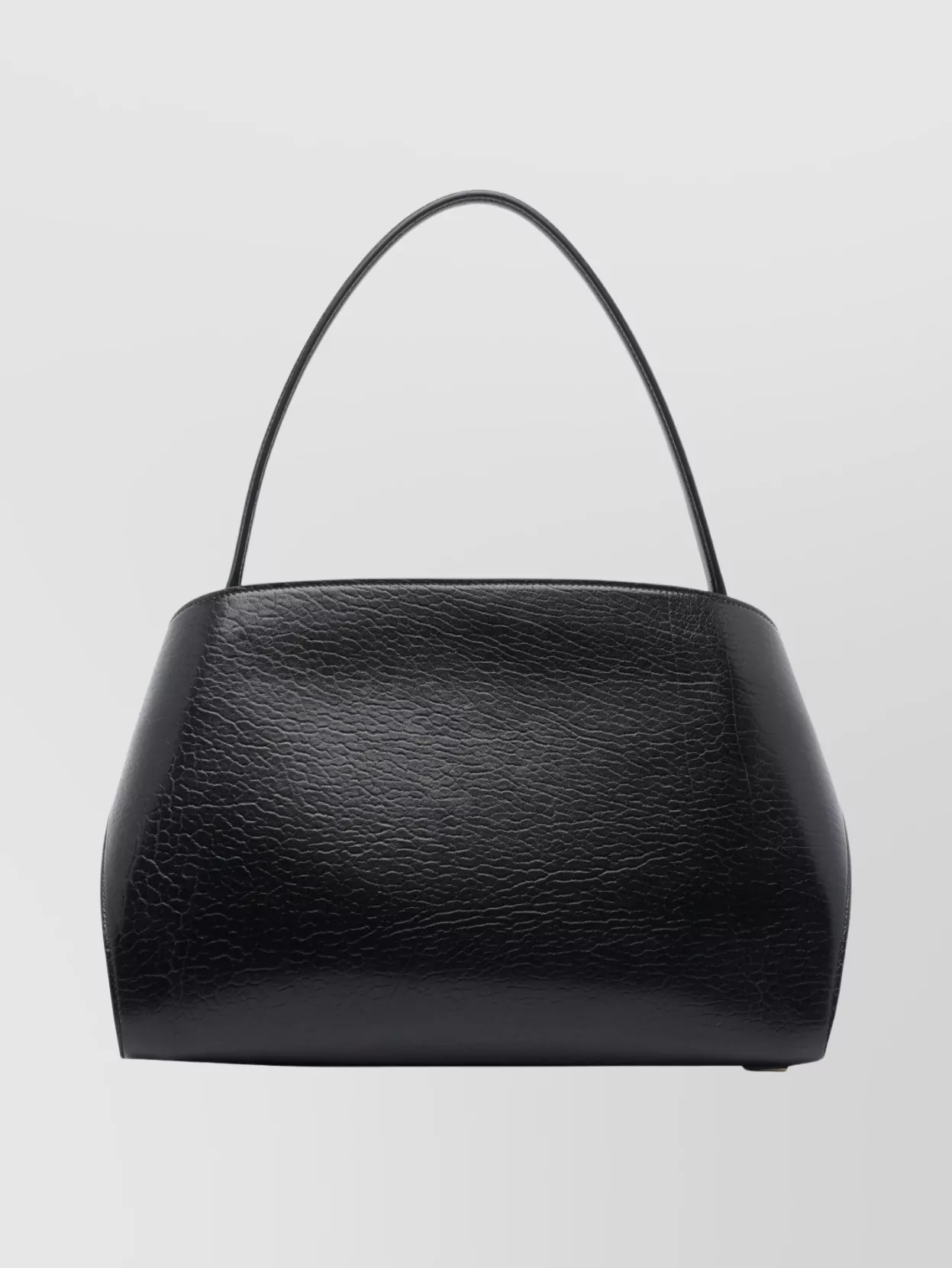 Ferragamo Leather Shoulder Bag Adaptable Strap In Black