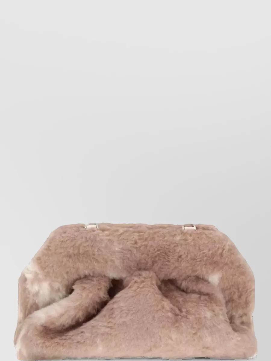 Themoirè Bios Medium Faux Fur Clutch Bag
