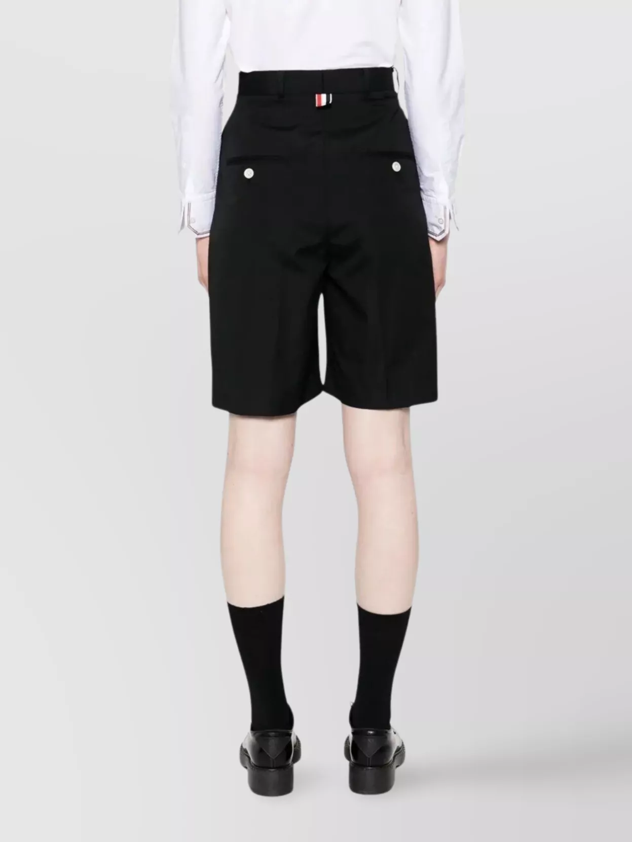 Thom Browne High Waisted Pleated Shorts