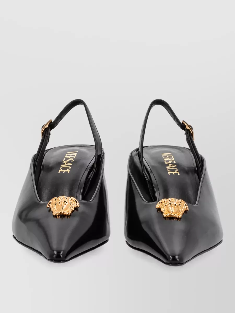 Versace Lamb Leather Mules