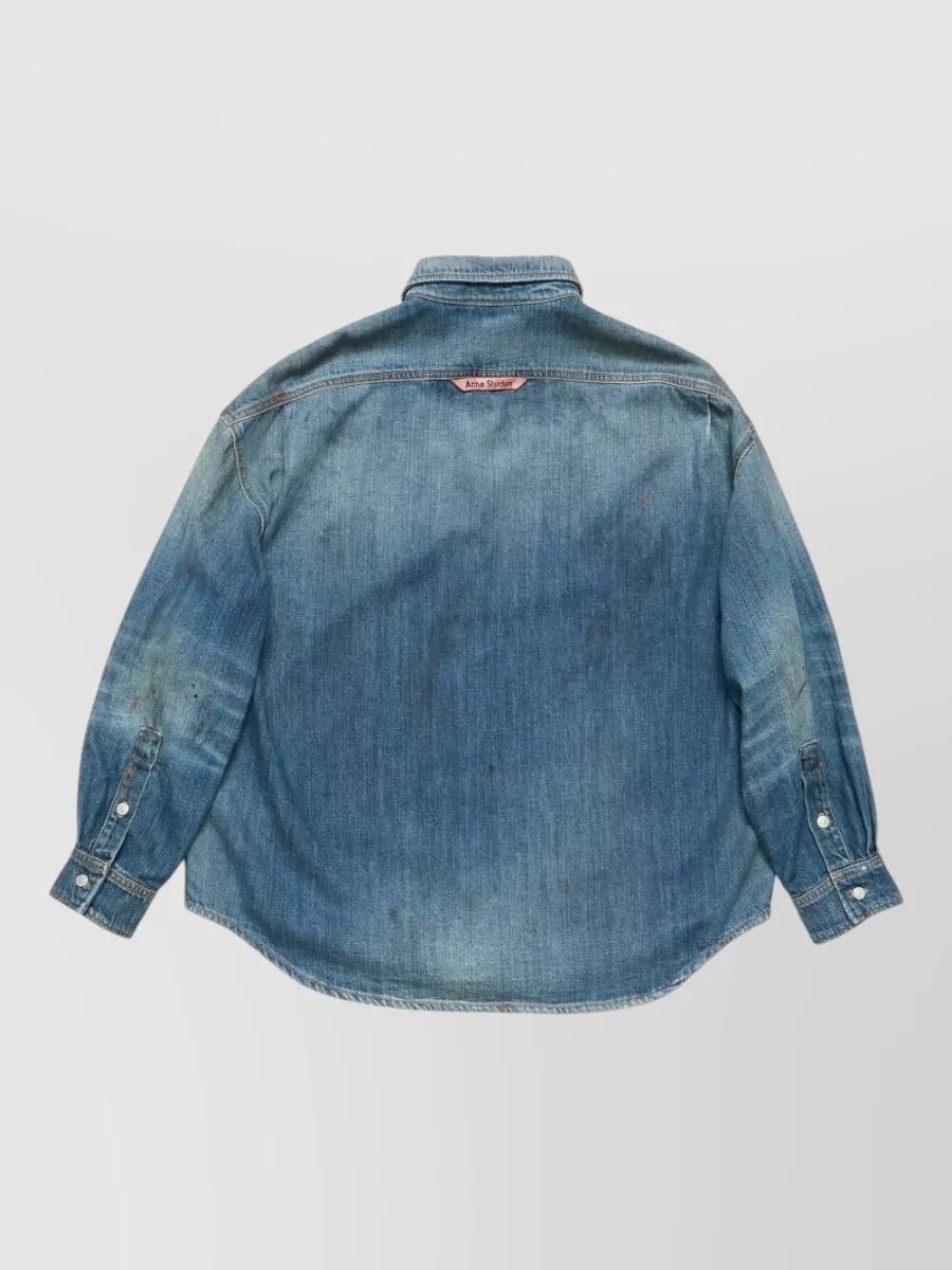 Acne Studios Long Sleeve Denim Cotton Shirt
