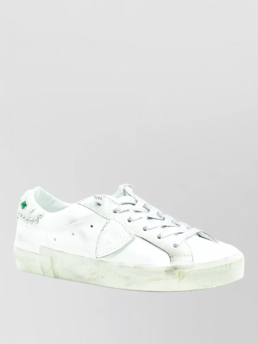 Philippe Model Leather Low-Top Sneakers