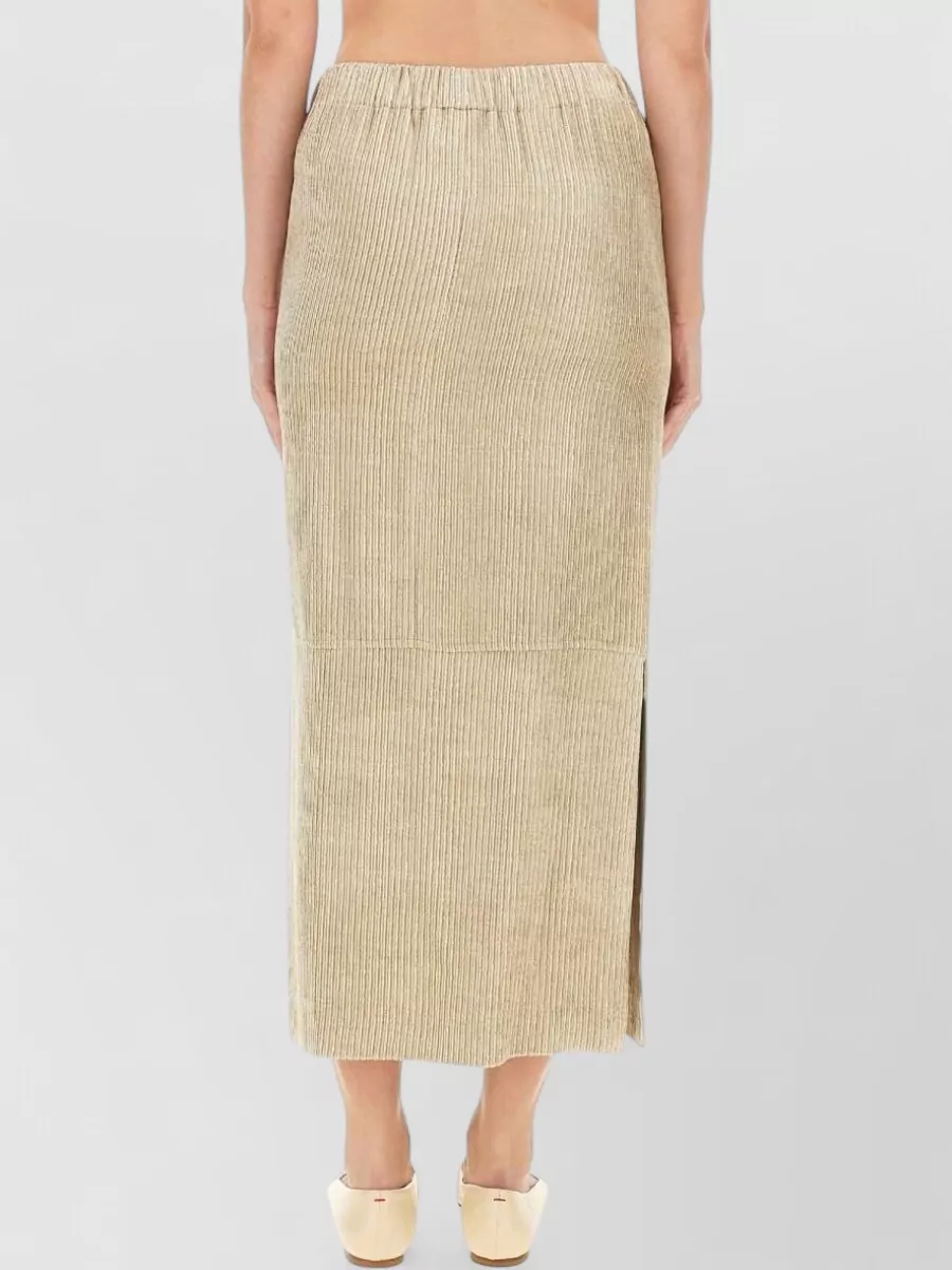 Alysi Velvet Straight Skirt