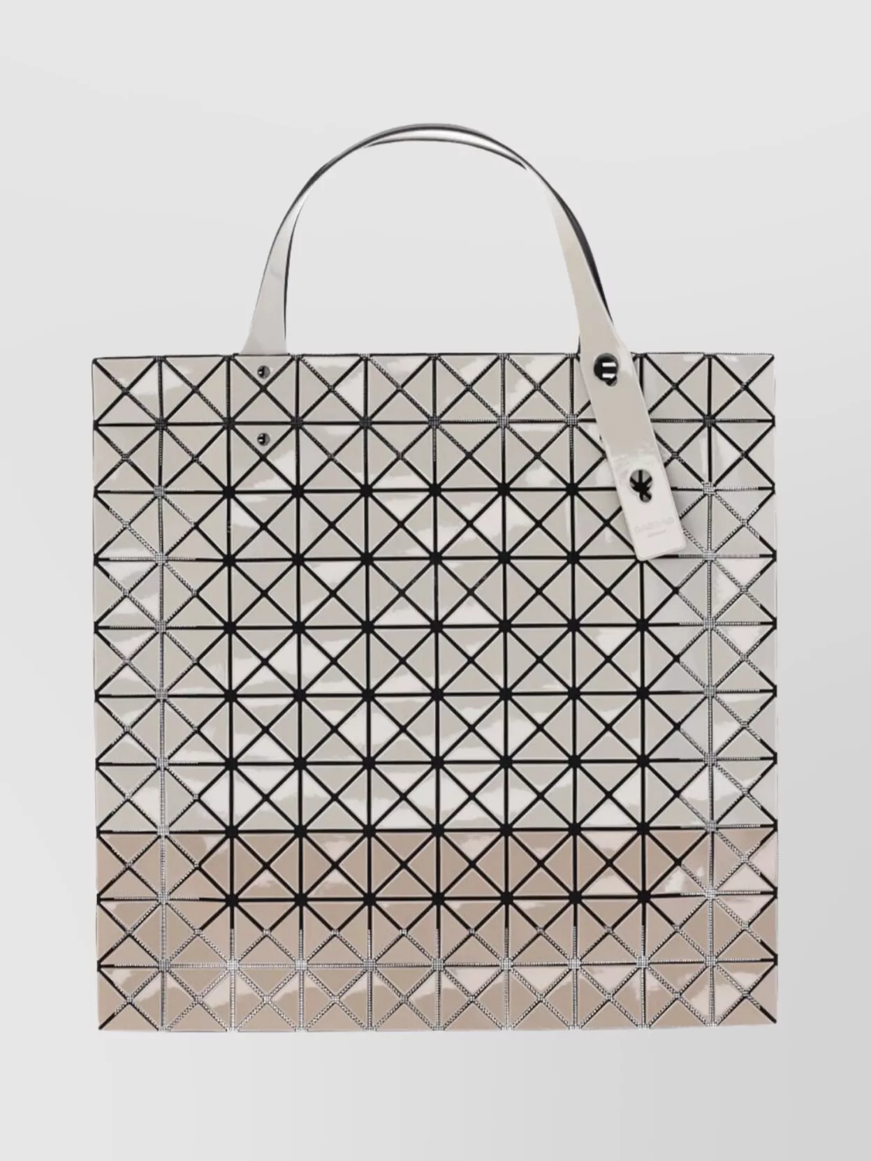 Bao Bao Issey Miyake Geometric Design Tote Bag With Top Handles In Neutral