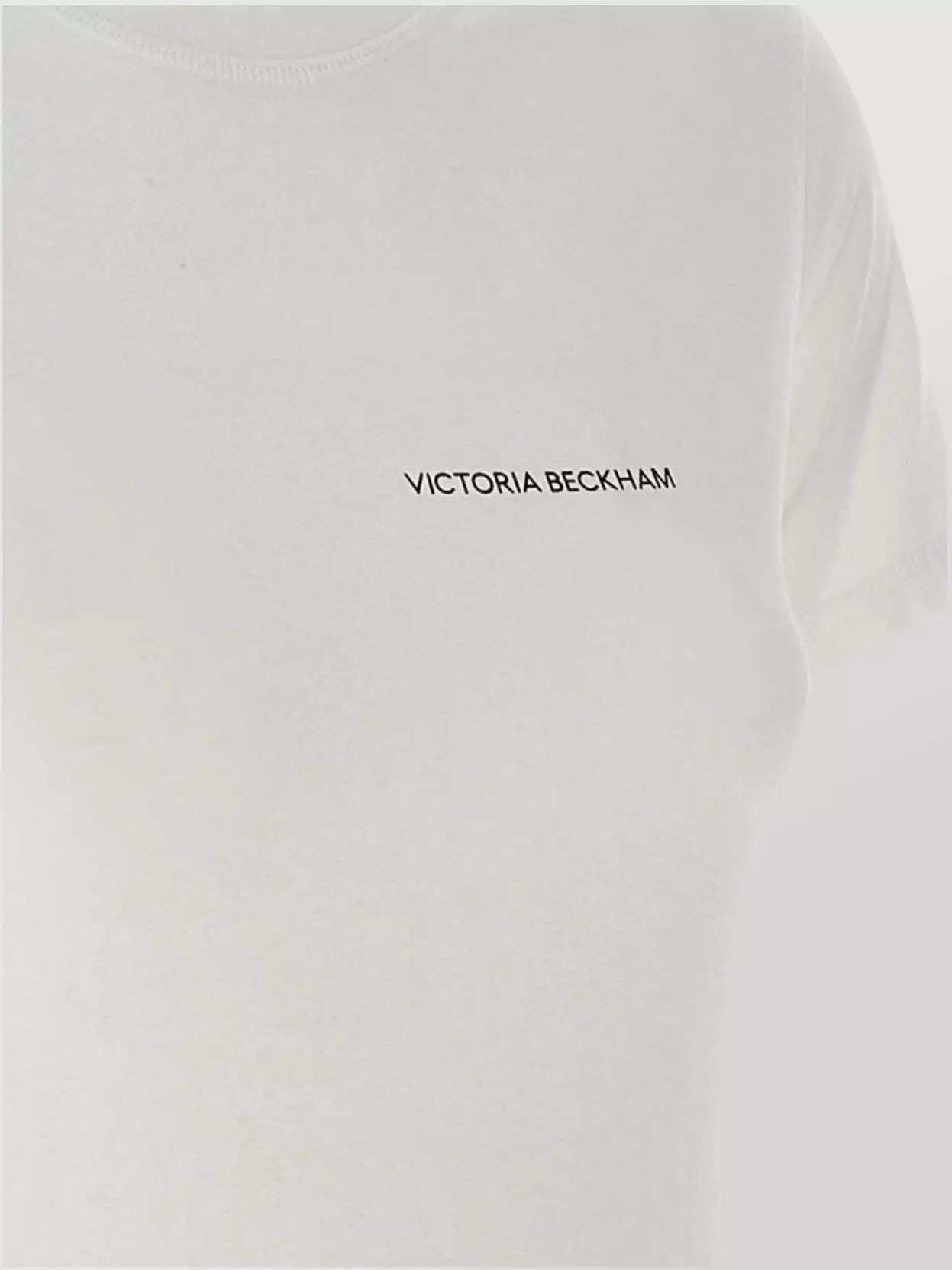 Victoria Beckham Crew Neck Regular Fit Short Sleeves Top