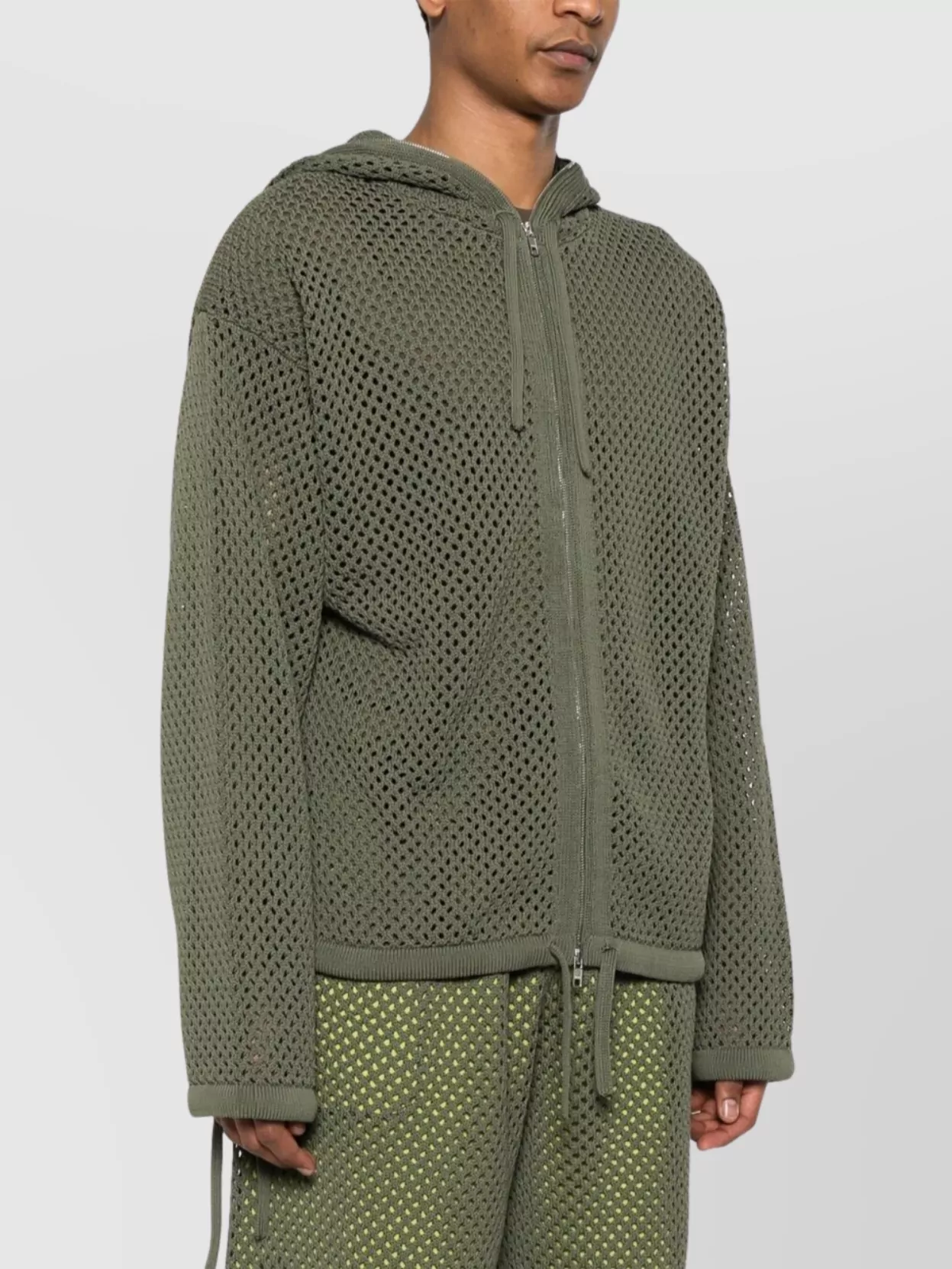 Kenzo Crewneck Mesh Hooded Sweater