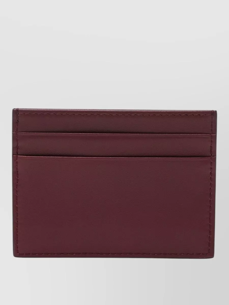 Dolce&Gabbana Leather Cardholder Logo Plate Detail