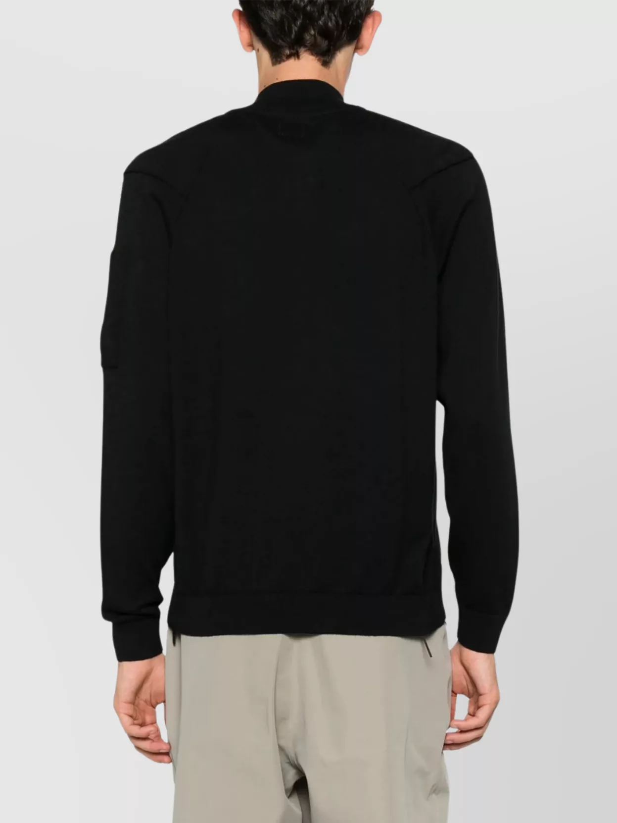 C.p. Company Double Zip Cardigan With Sleeve Pocket