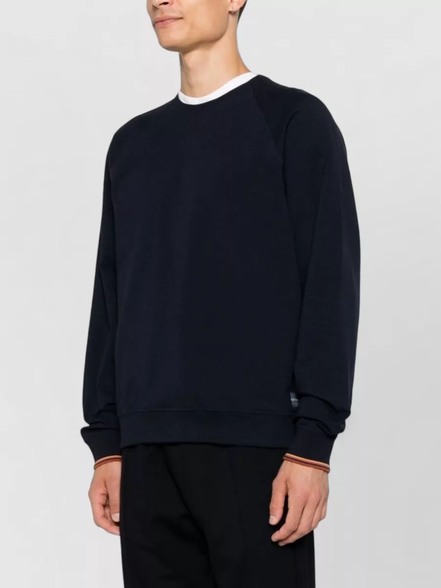 Paul Smith Cotton Crew Neck Raglan Sweatshirt
