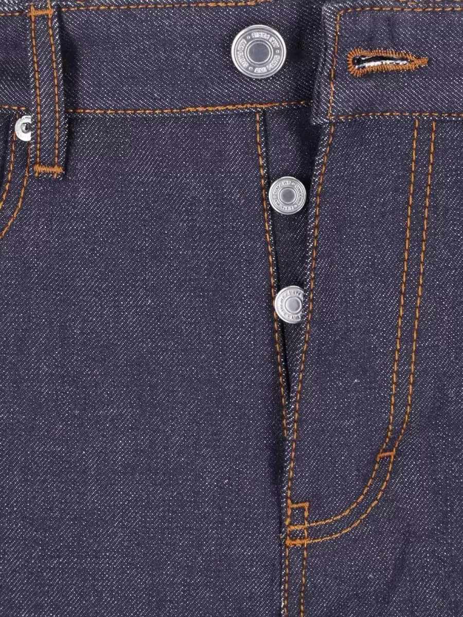 Ami Paris Straight-Leg Denim Jeans