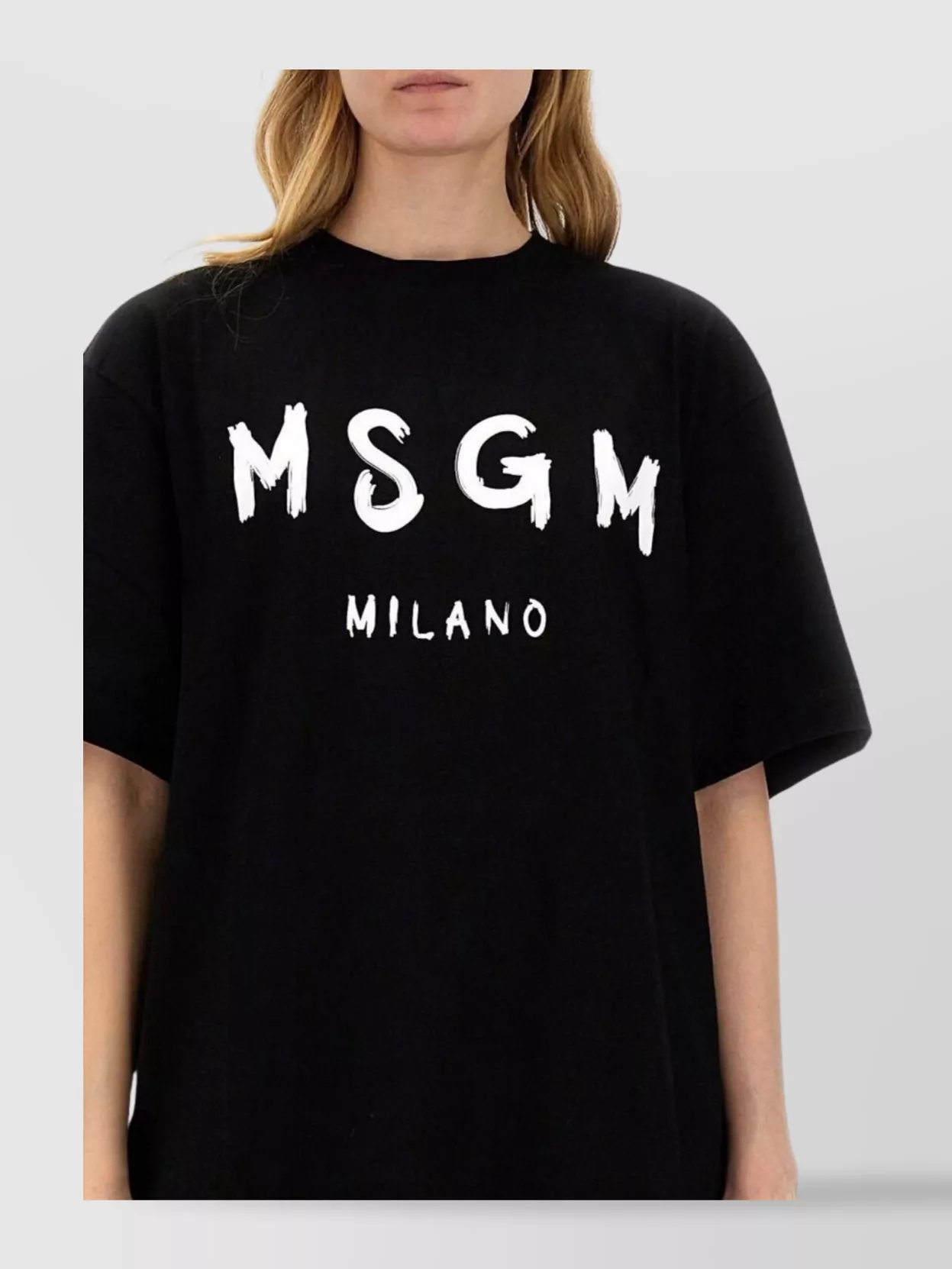Msgm Mini Crew Neck Dress With Short Sleeves