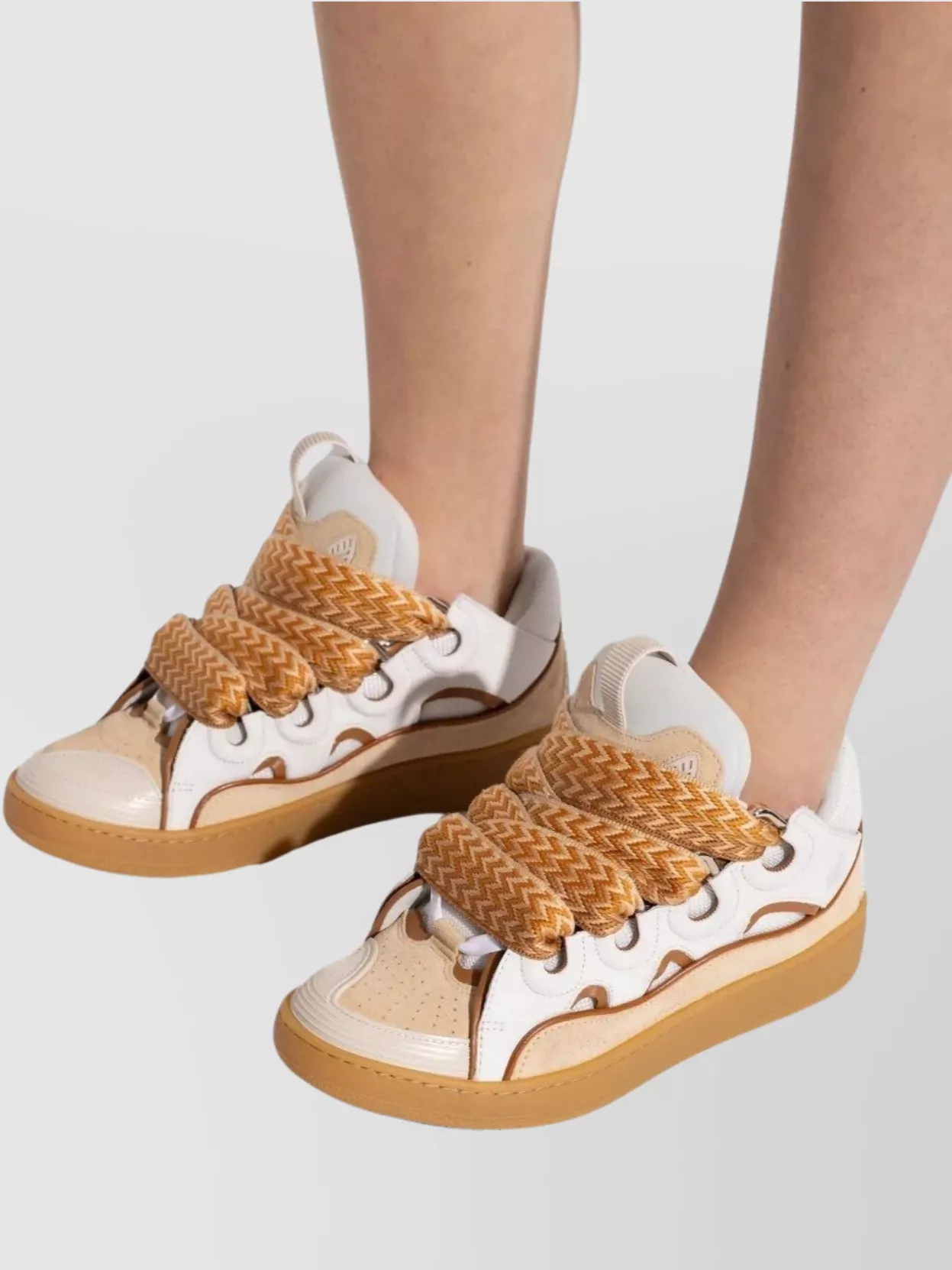 Lanvin Chunky Sole Cut-Out Sneakers