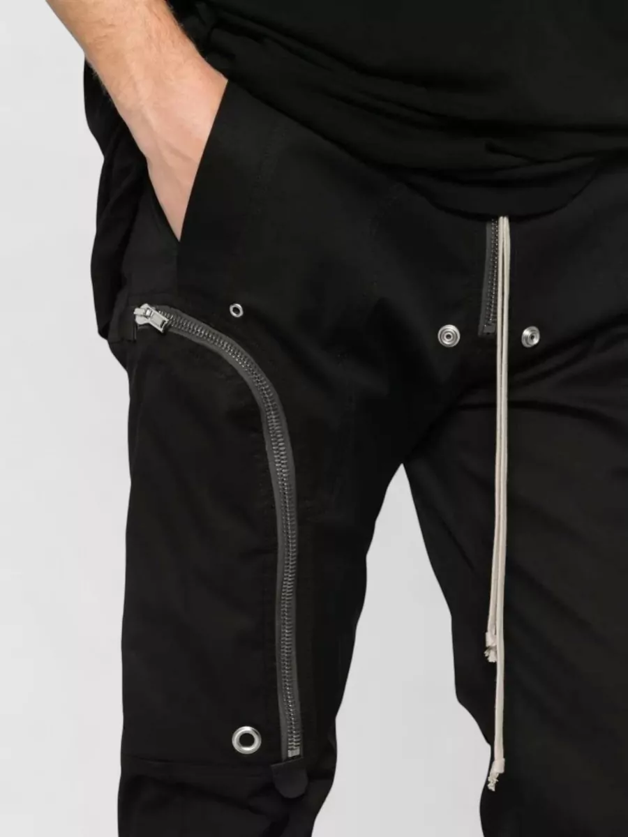 Rick Owens Bauhaus Cargo Trousers Tapered Leg Zips