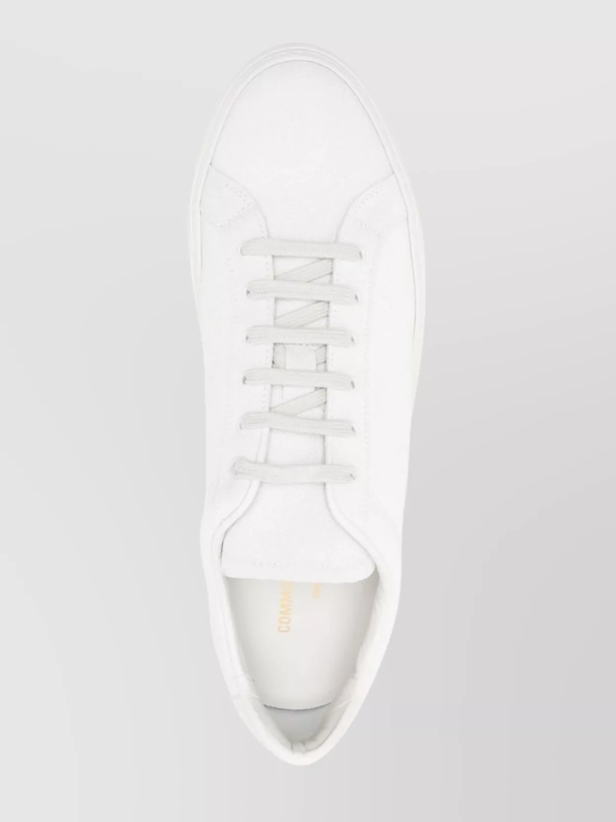 Common Projects Round Toe Suede Sneakers With Dust Bag