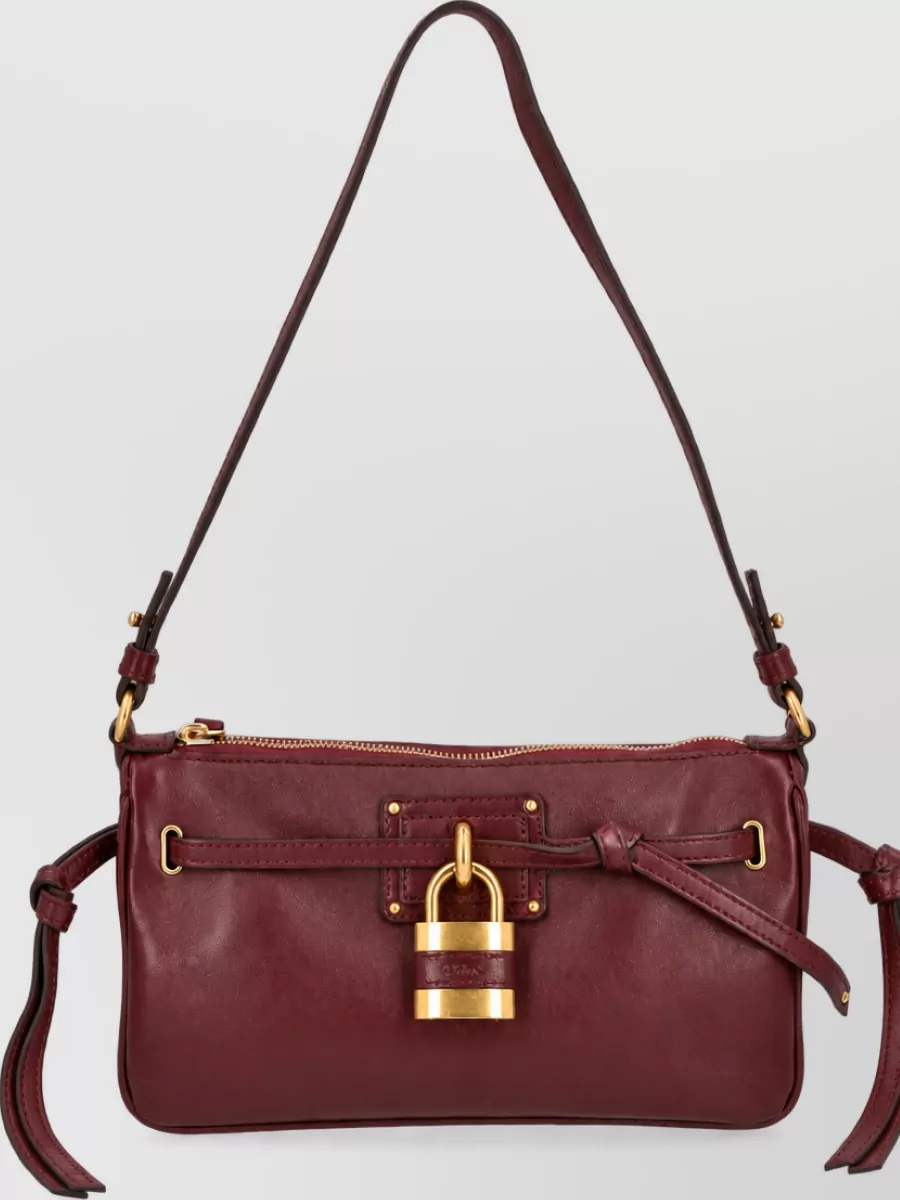 Chloé na lamb leather clutch bag
