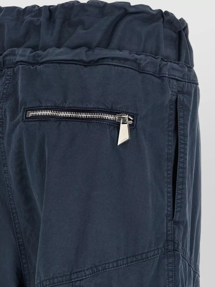 The Attico Cotton Parachute Cargo Cropped Trousers