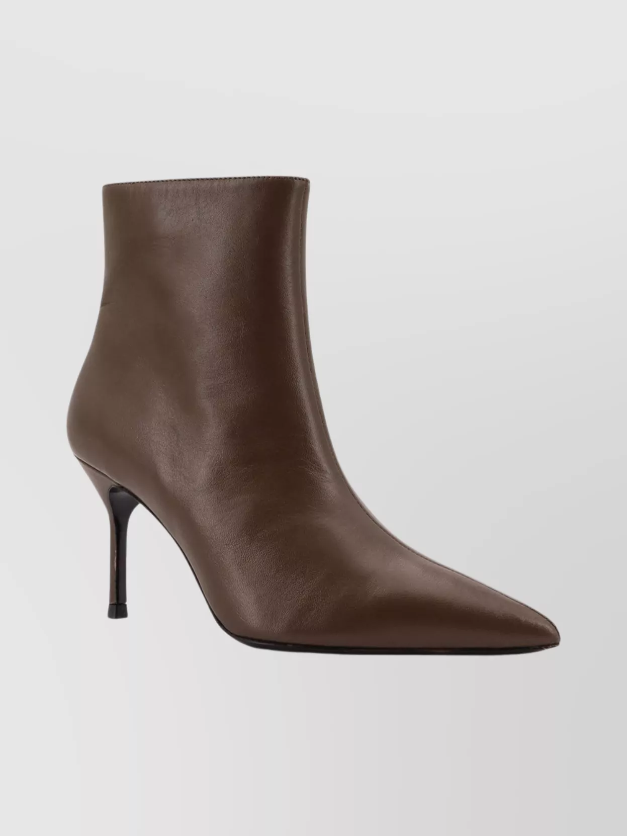 Staud Sebastian Leather Ankle Boots In Brown