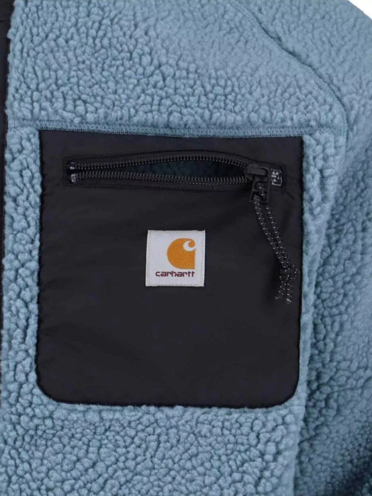 Carhartt Wip Fleece Jacket With High Collar And Pockets