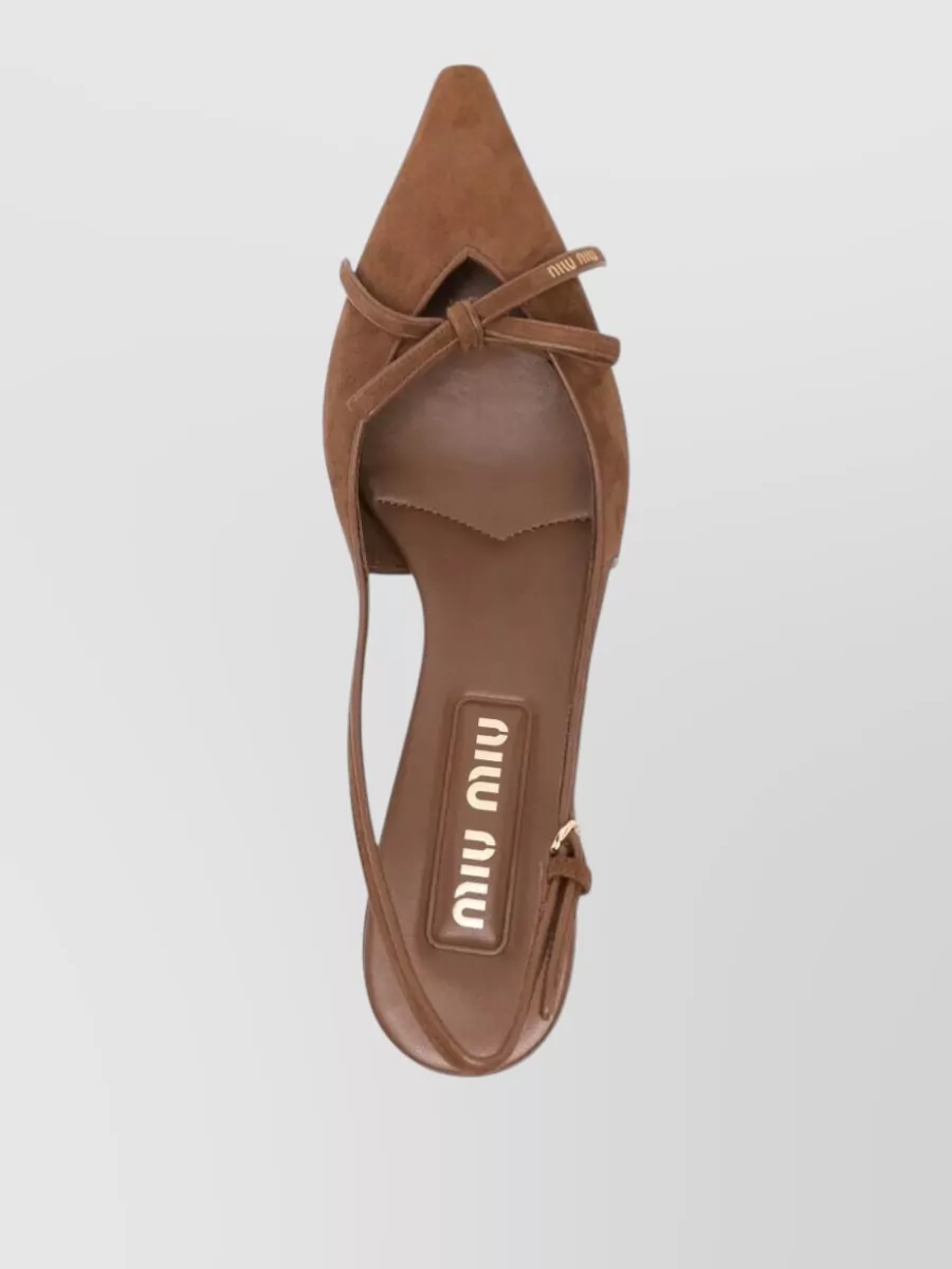 Miu Miu Suede Slingback Pumps