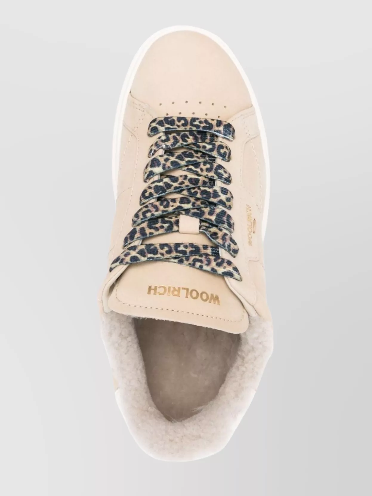 Woolrich Leather Platform Sneakers With Contrast Panel