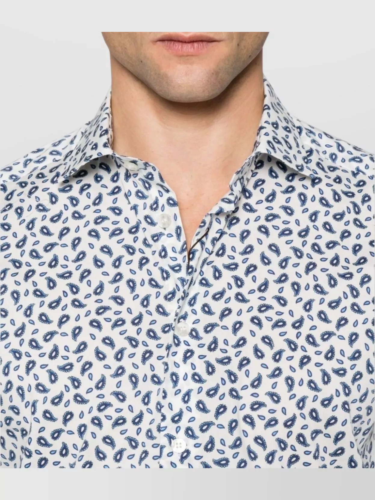 Etro Printed Collar Buttoned Cuffs Long Sleeves