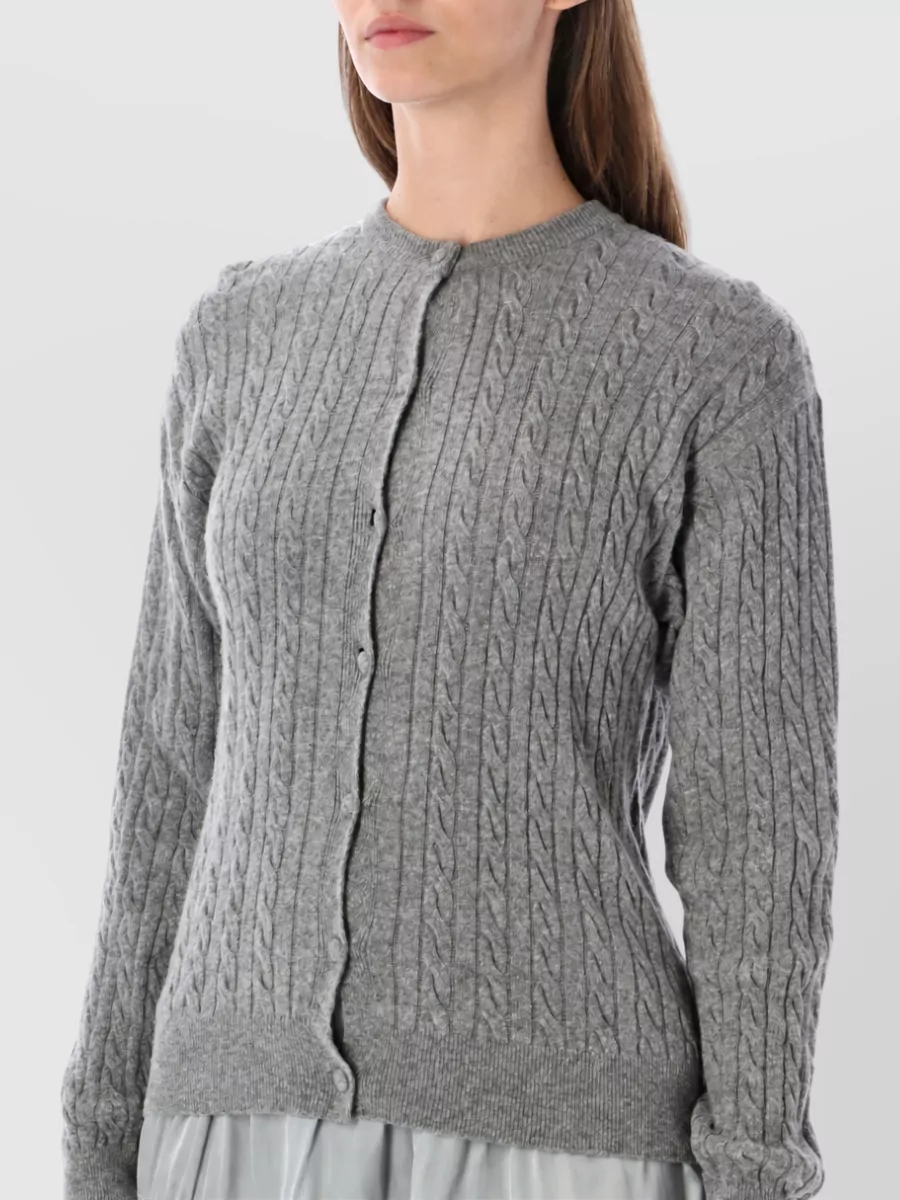 Gimaguas Cashmere Blend Ribbed Cardigan