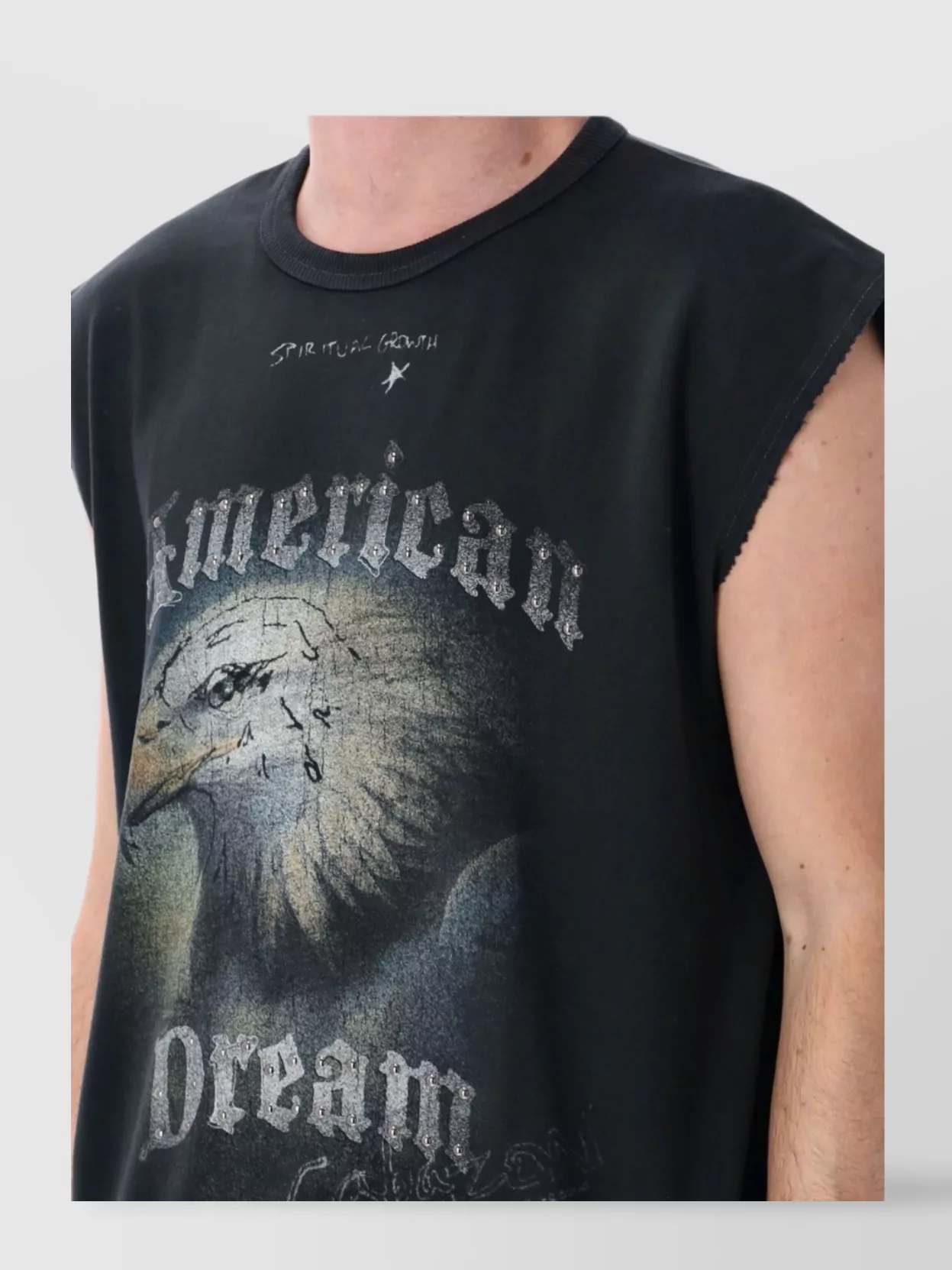 Misbhv American Dream Hoodie Vest In Neutrals