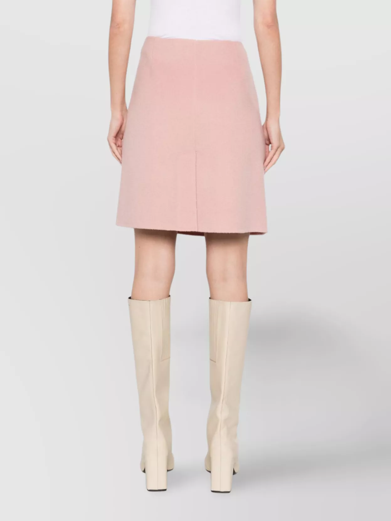 Parosh Wool A-Line Skirt Back Seam