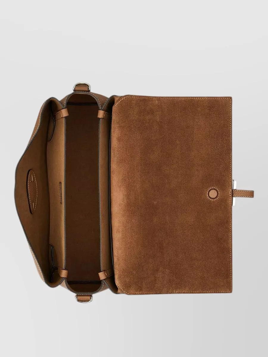 Tod's T Timeless Small Leather Clutch Bag