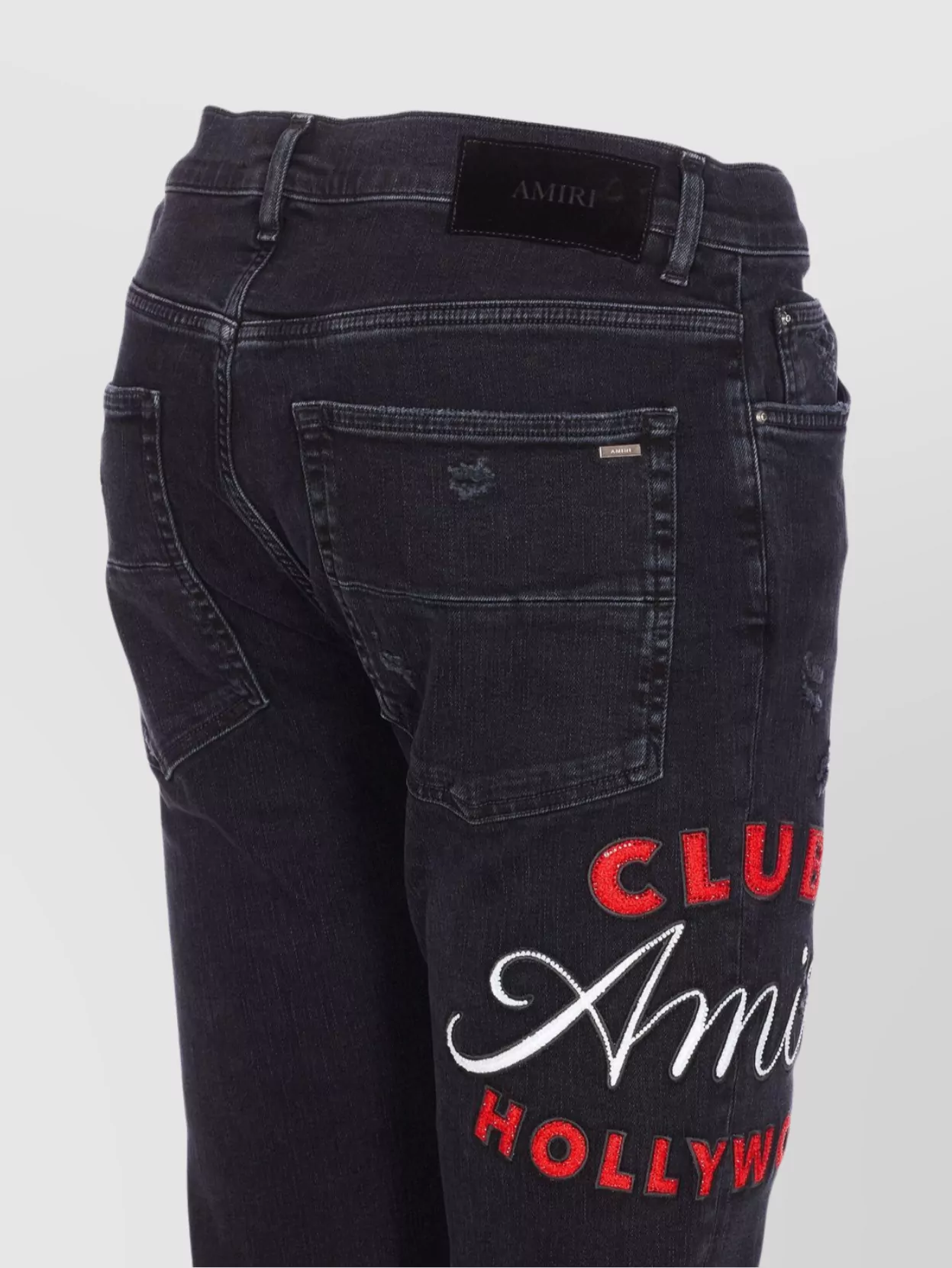Amiri Casual Trousers With Five Pockets And Embroidery