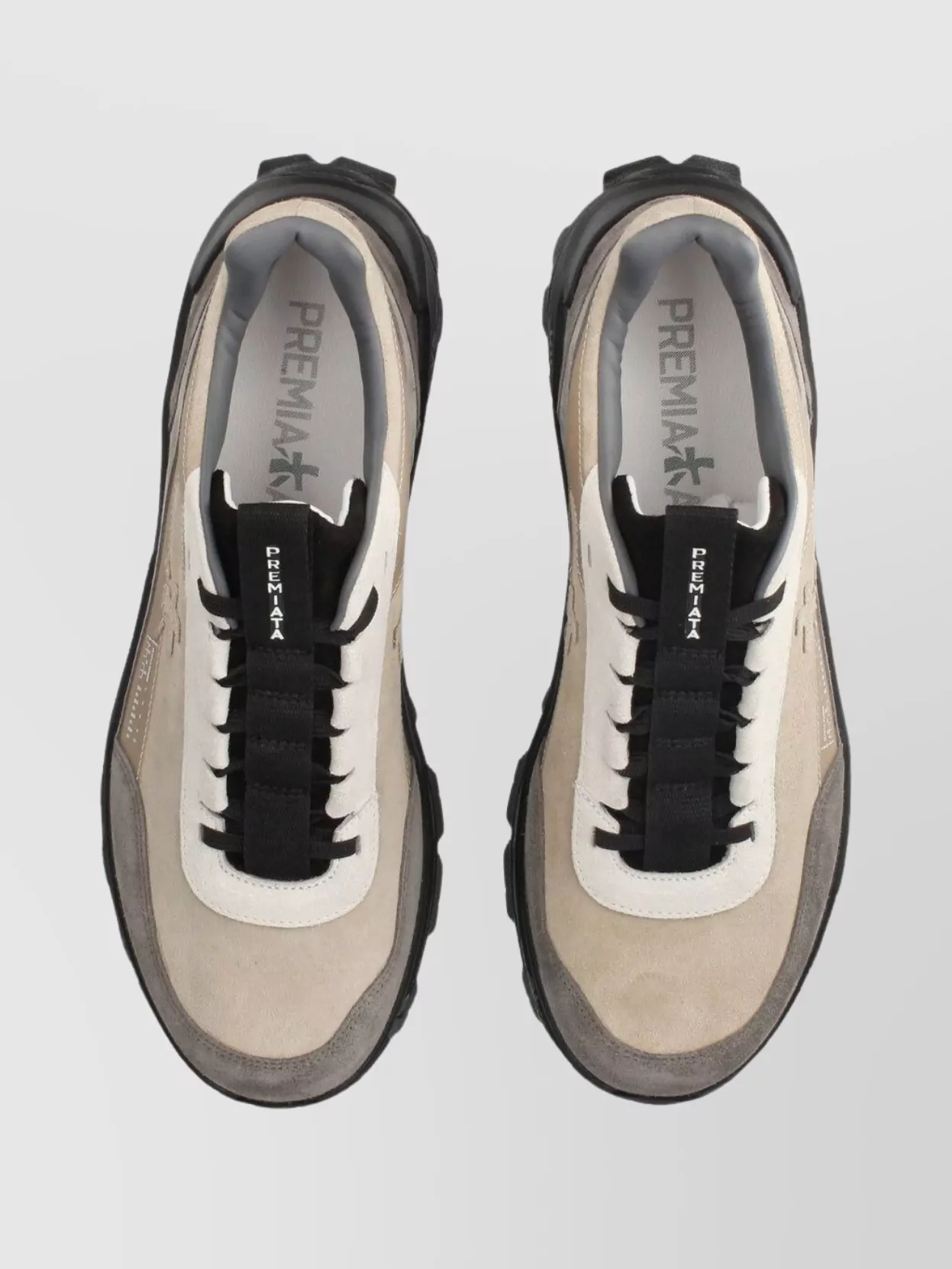 Premiata Smooth Leather And Suede Devin Sneakers