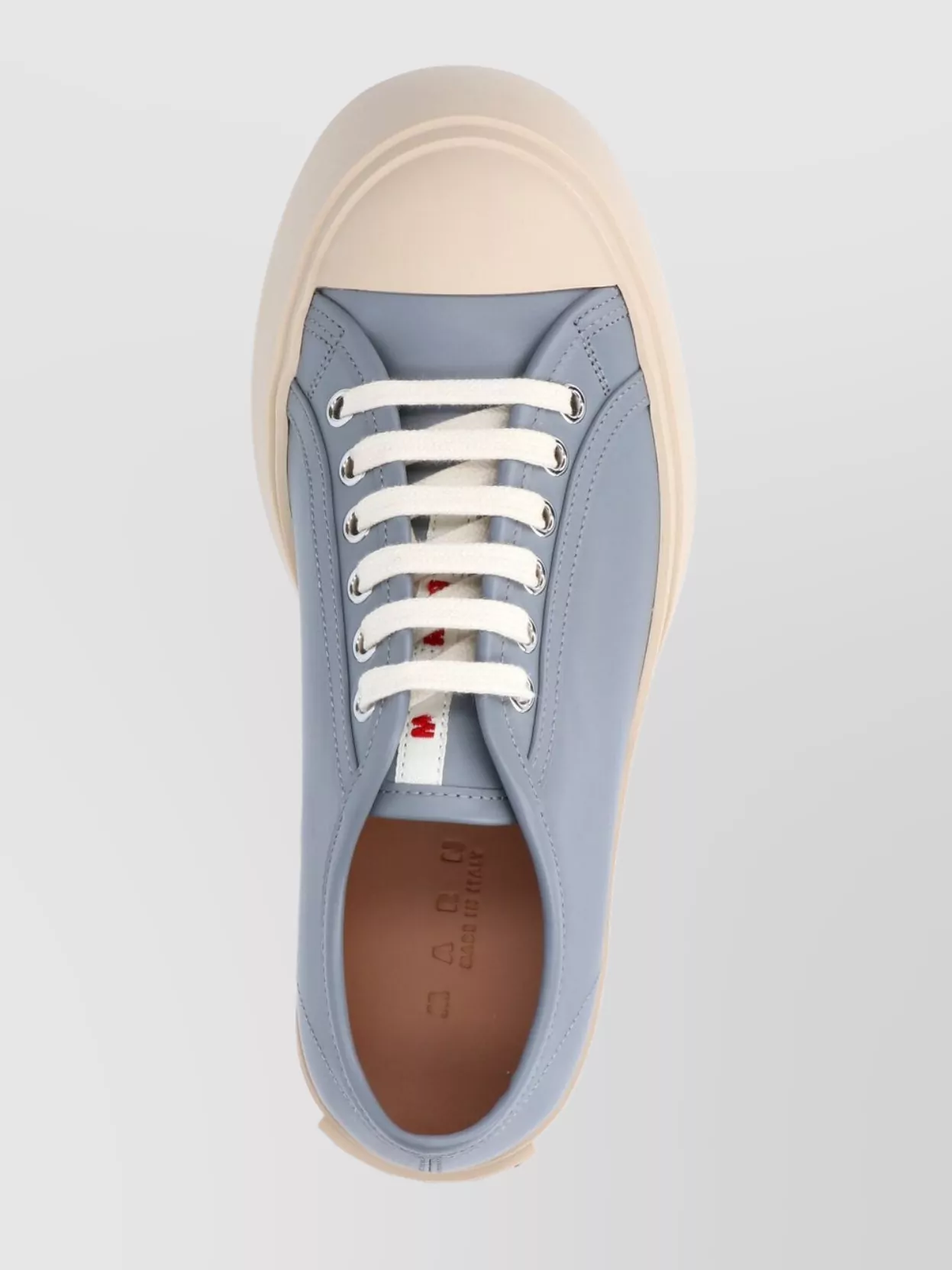 Marni Eyelet Round Toe Rubber Sole Sneakers