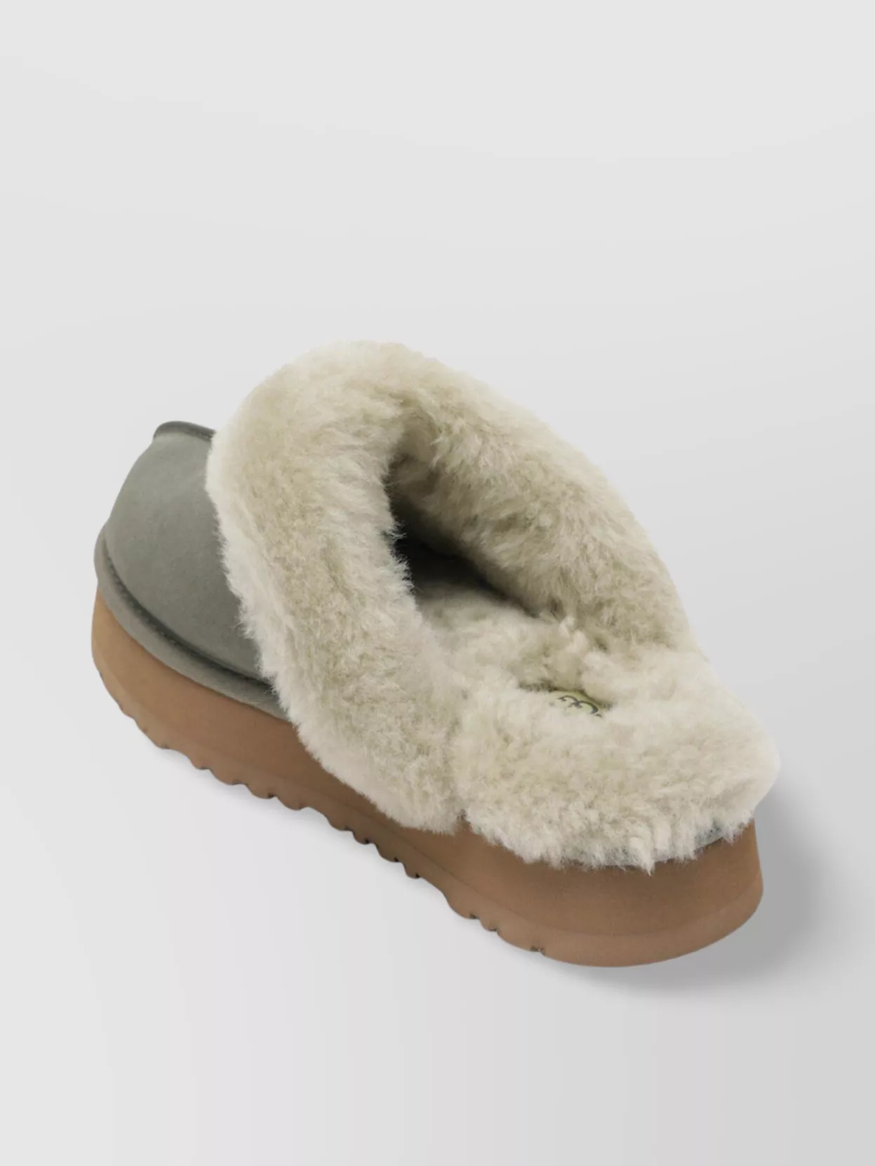 Ugg Lace-Up Leather Slip-Ons Rubber Sole