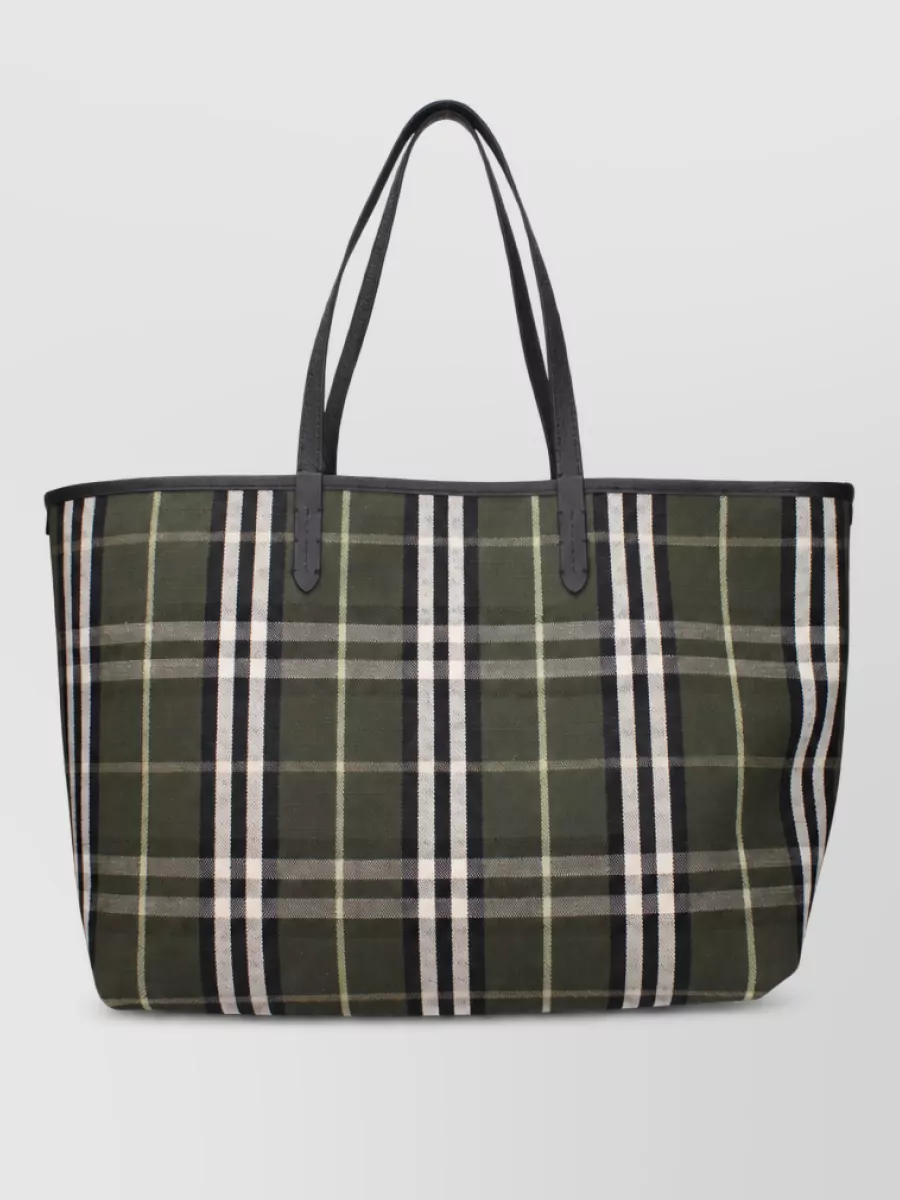 Burberry leather tote bag