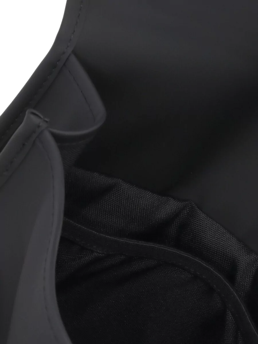 Rains Backpack Rectangular Shape Front Flap Handle Straps