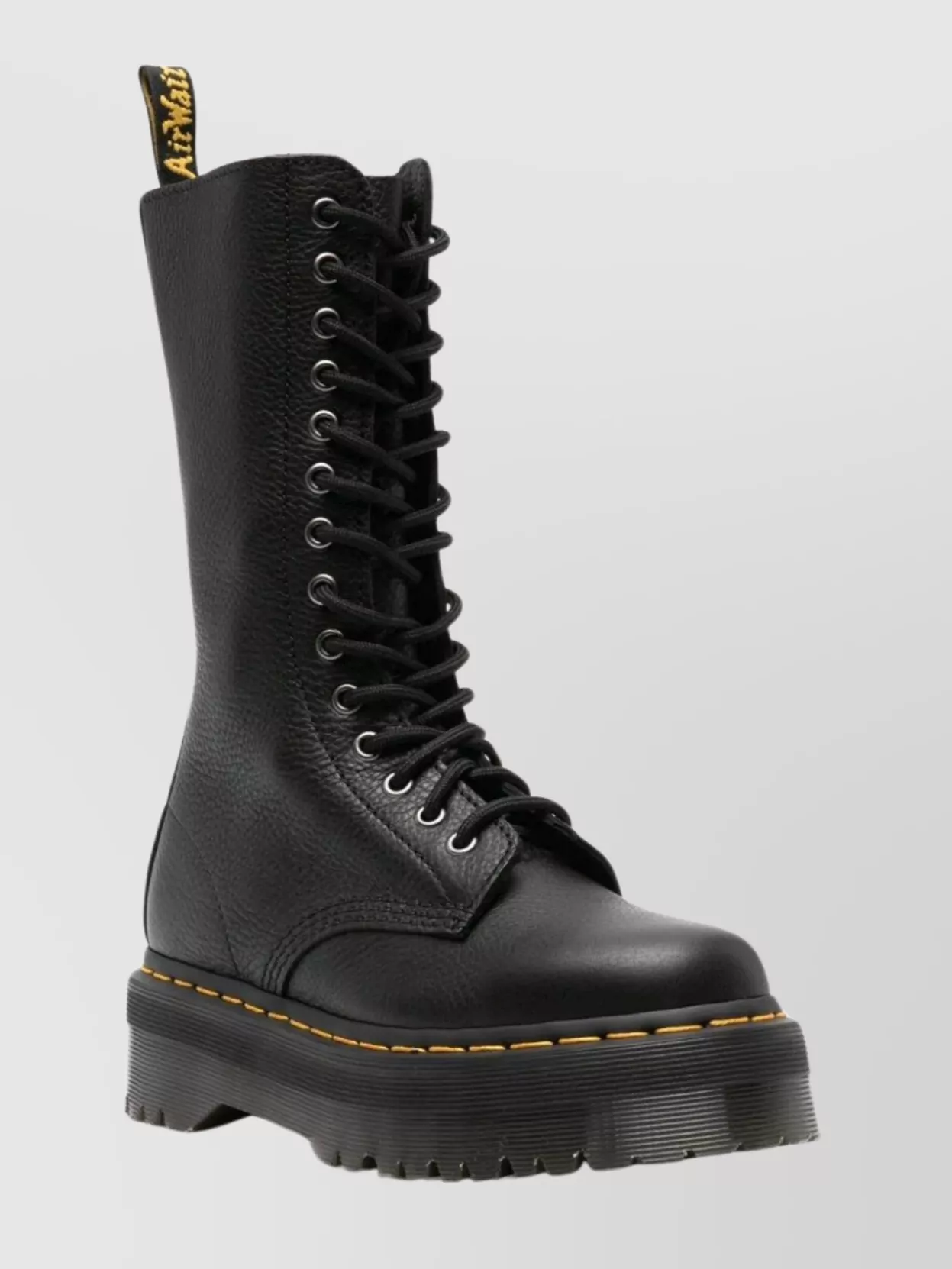 Dr. Martens Chunky Sole Quad Boots In Black