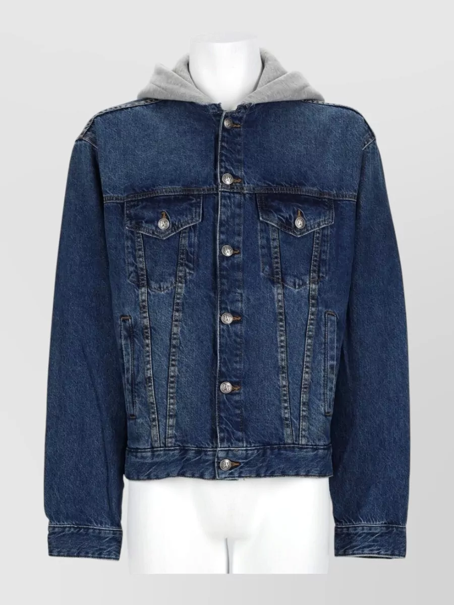 Palm Angels denim single breasted coat
