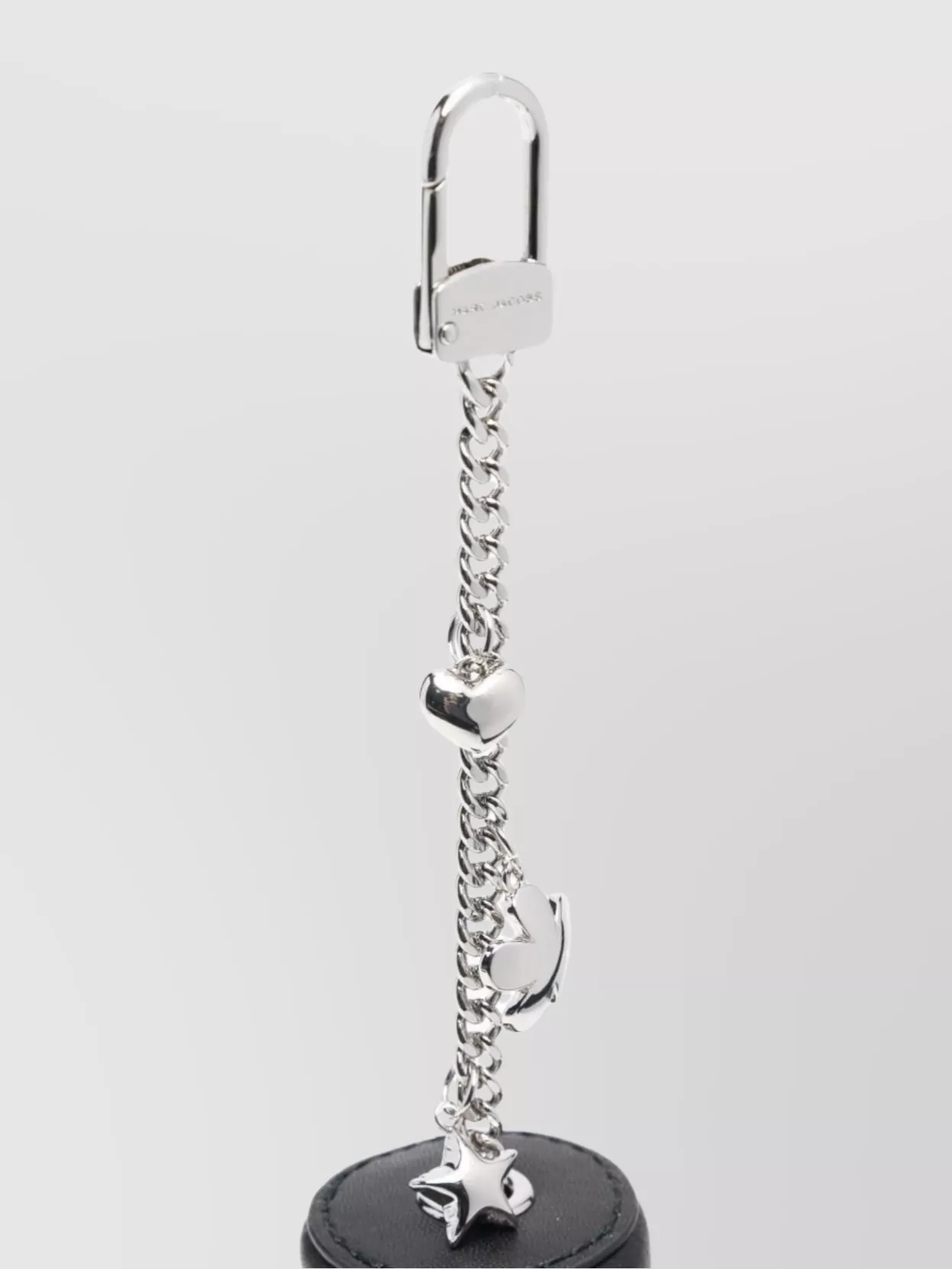 Marc Jacobs Chain Charm Keyring Lipstick Case In Black